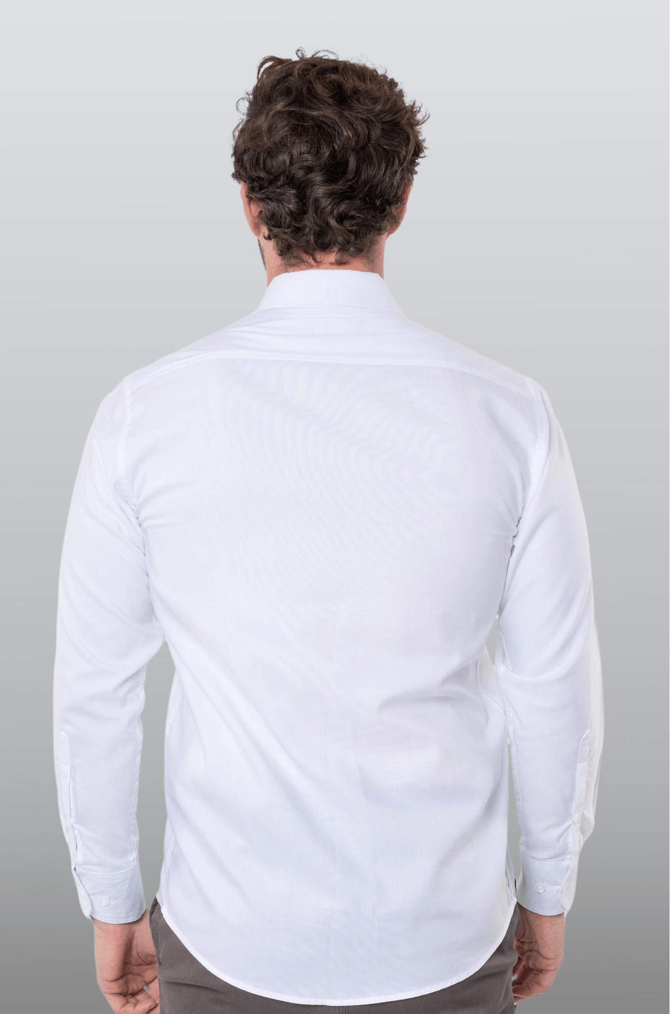 CAMISA BÁSICA MANGA LARGA MONCLOVA HOMBRE #Color_Blanco