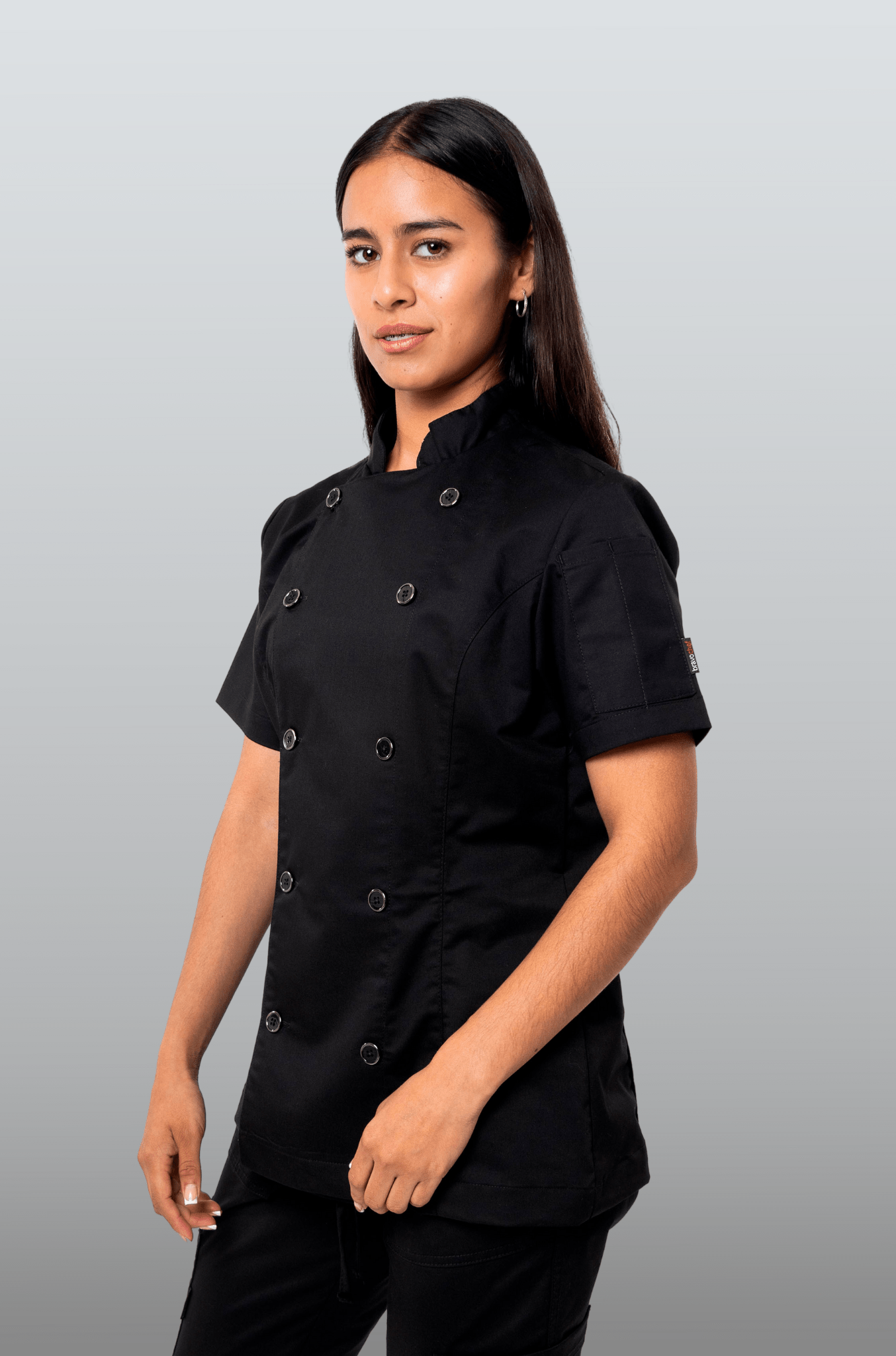 FILIPINA DE CHEF MANGA CORTA HONOLULU MUJER #Color_Negro