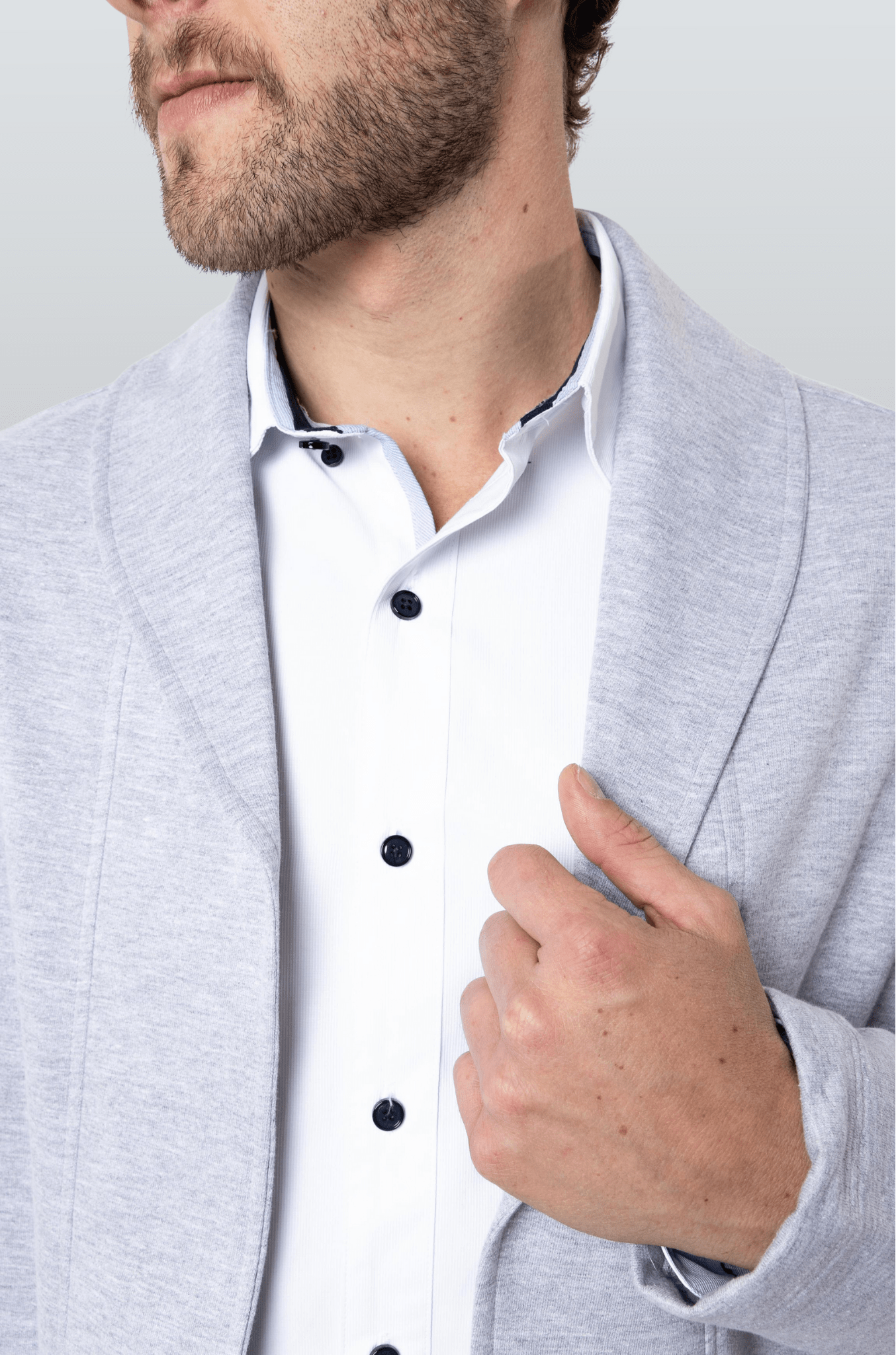 SACO TIPO BLAZER HOUSTON HOMBRE #Color_Gris