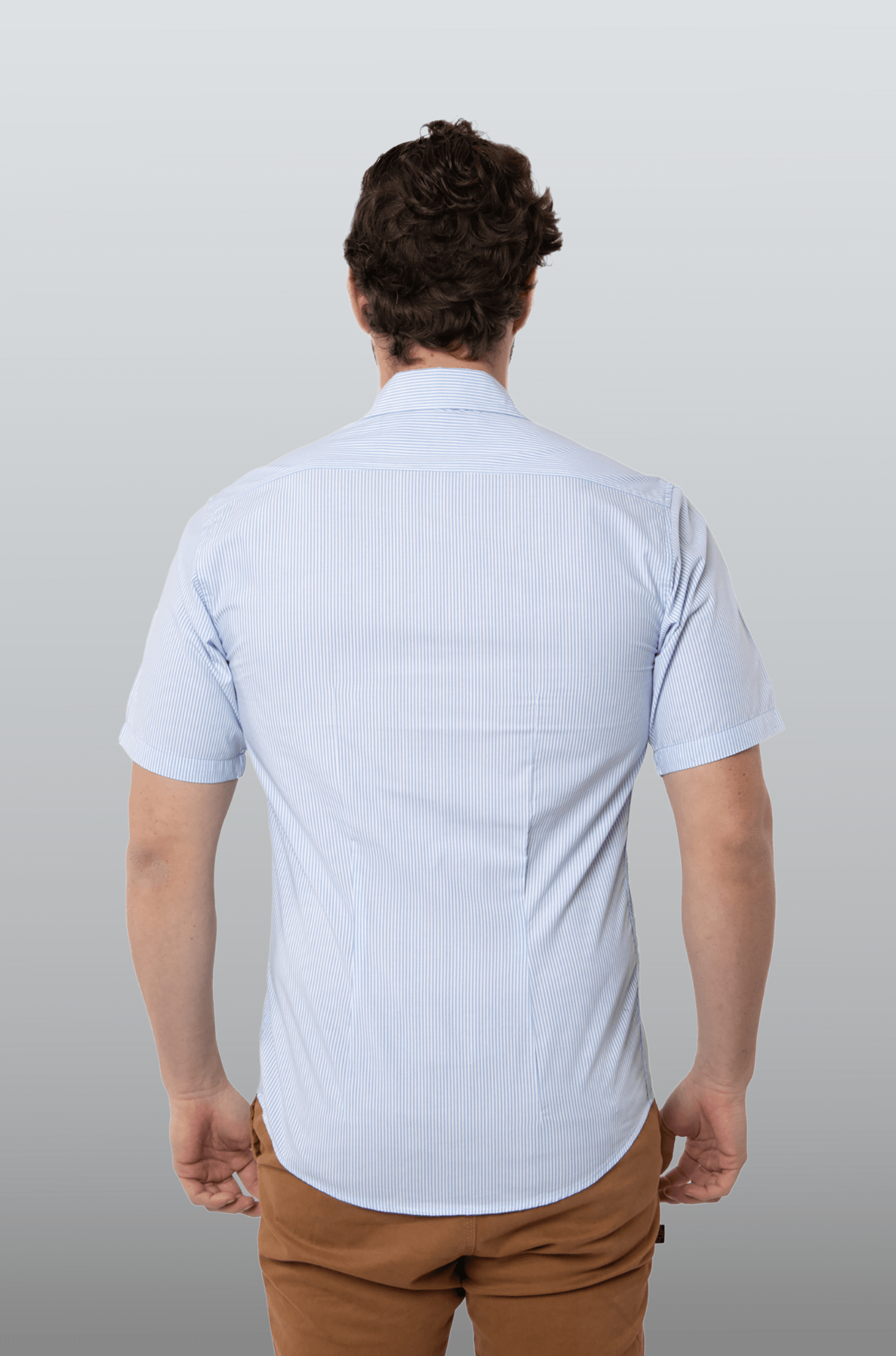 CAMISA FORMAL SLIM FIT MANGA CORTA MÚNICH HOMBRE #Color_Azul