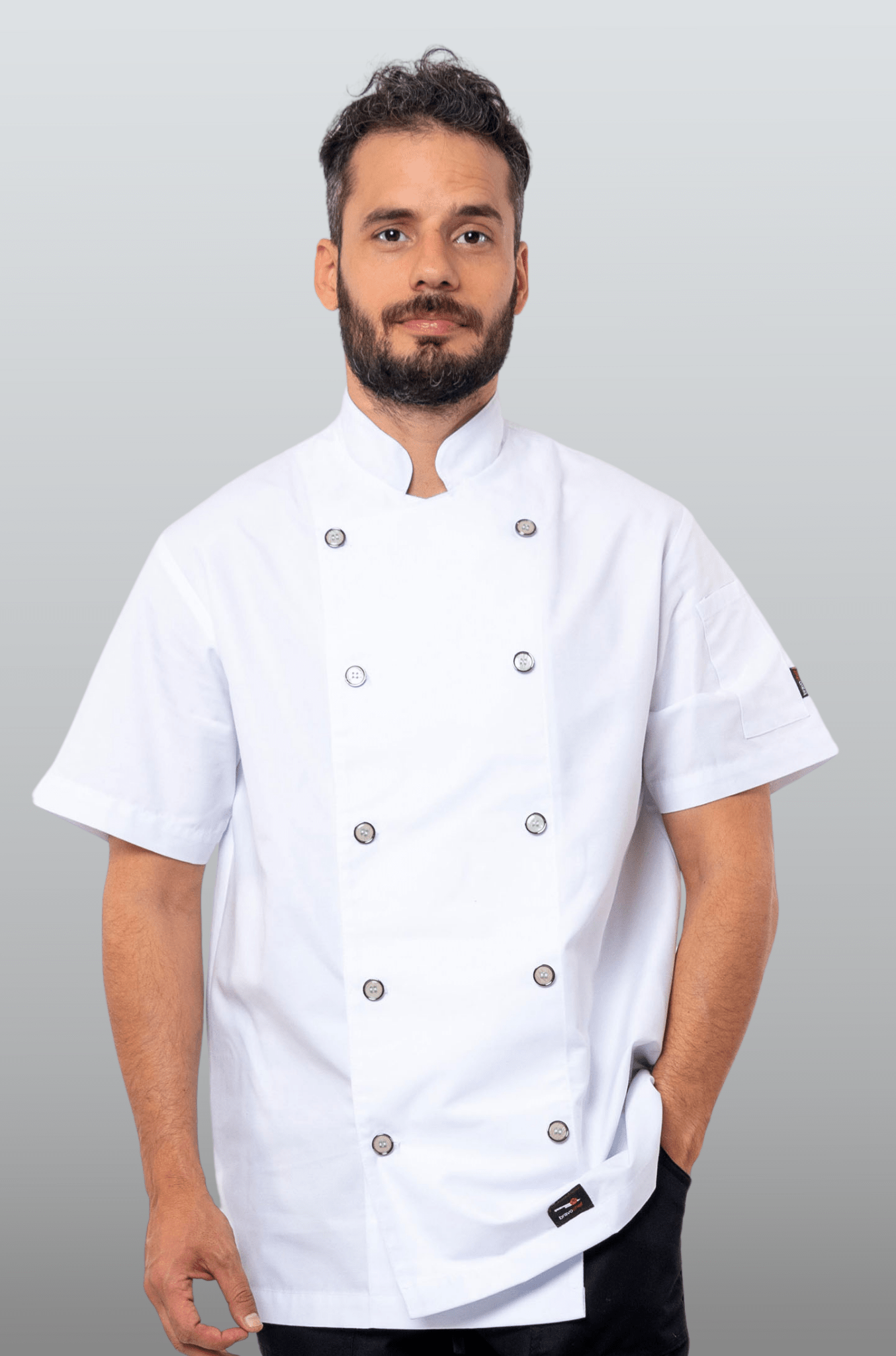 FILIPINA DE CHEF MANGA CORTA HONOLULU HOMBRE #Color_Blanco