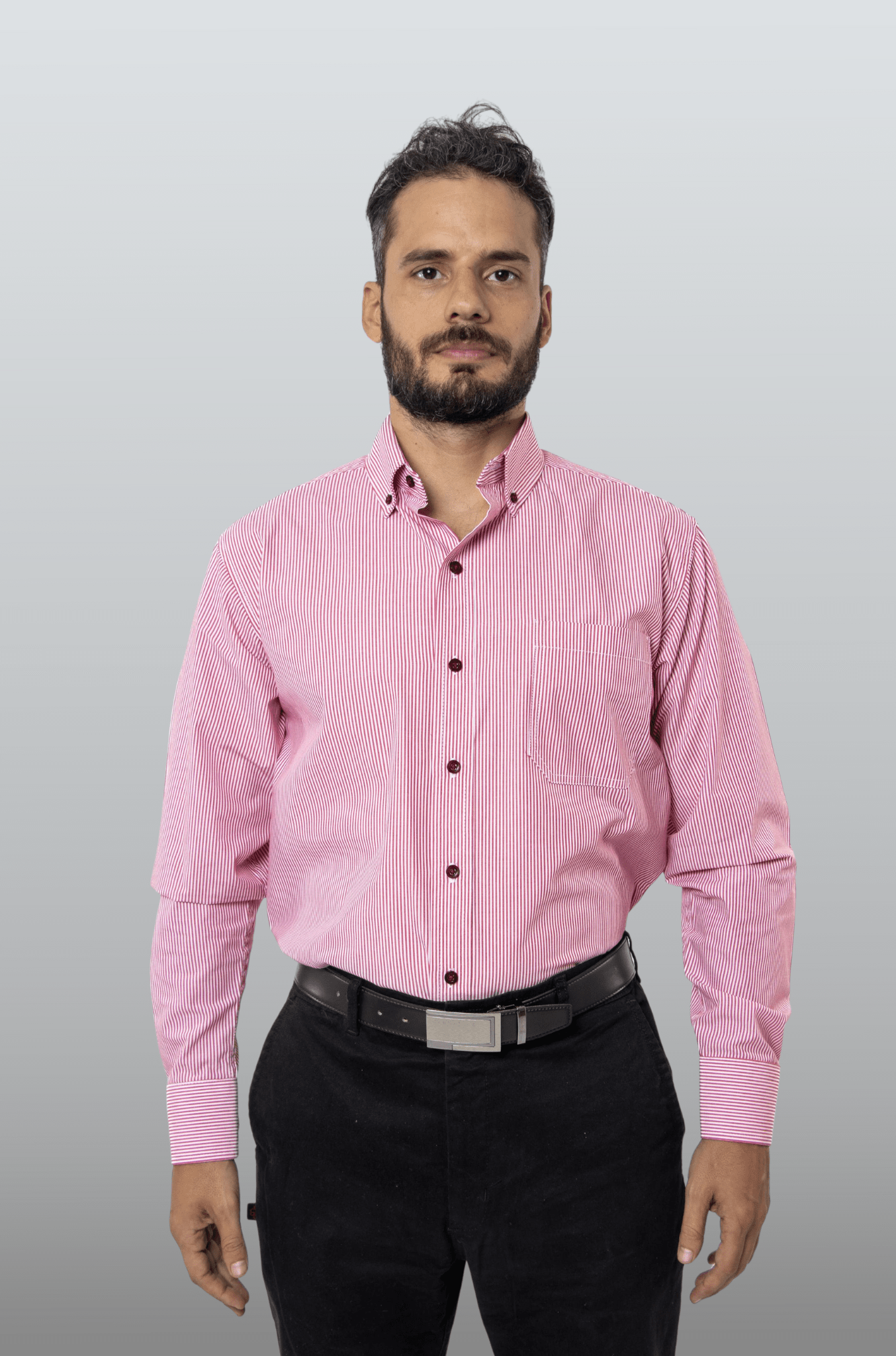 CAMISA EJECUTIVA SLIM FIT MÚNICH HOMBRE #Color_Rojo