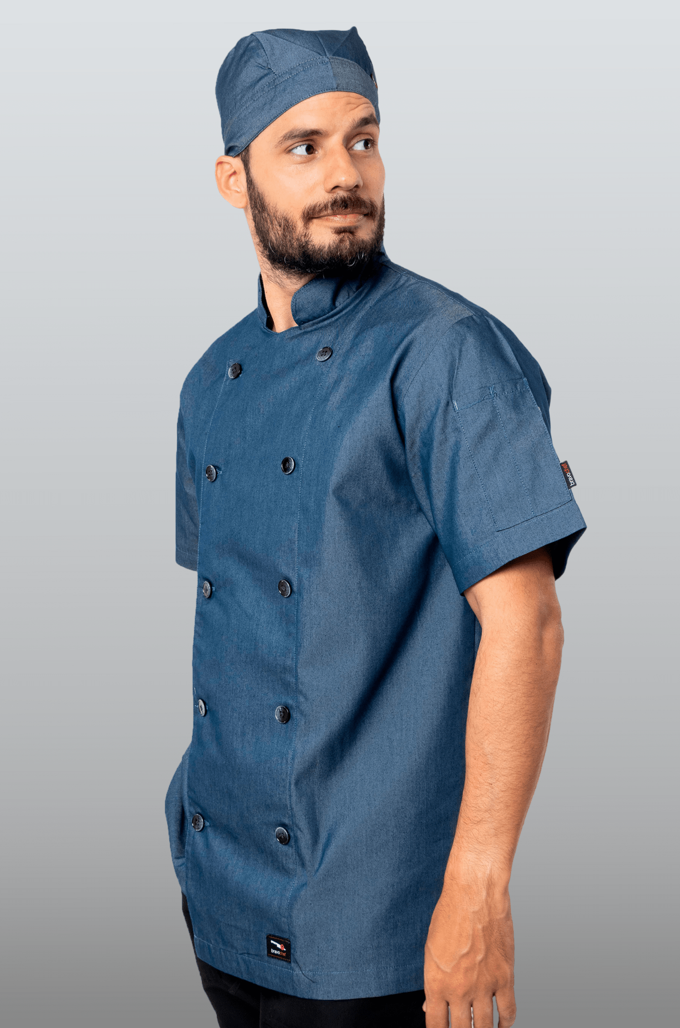 FILIPINA DE CHEF MANGA CORTA HONOLULU HOMBRE #Color_Azul Marino