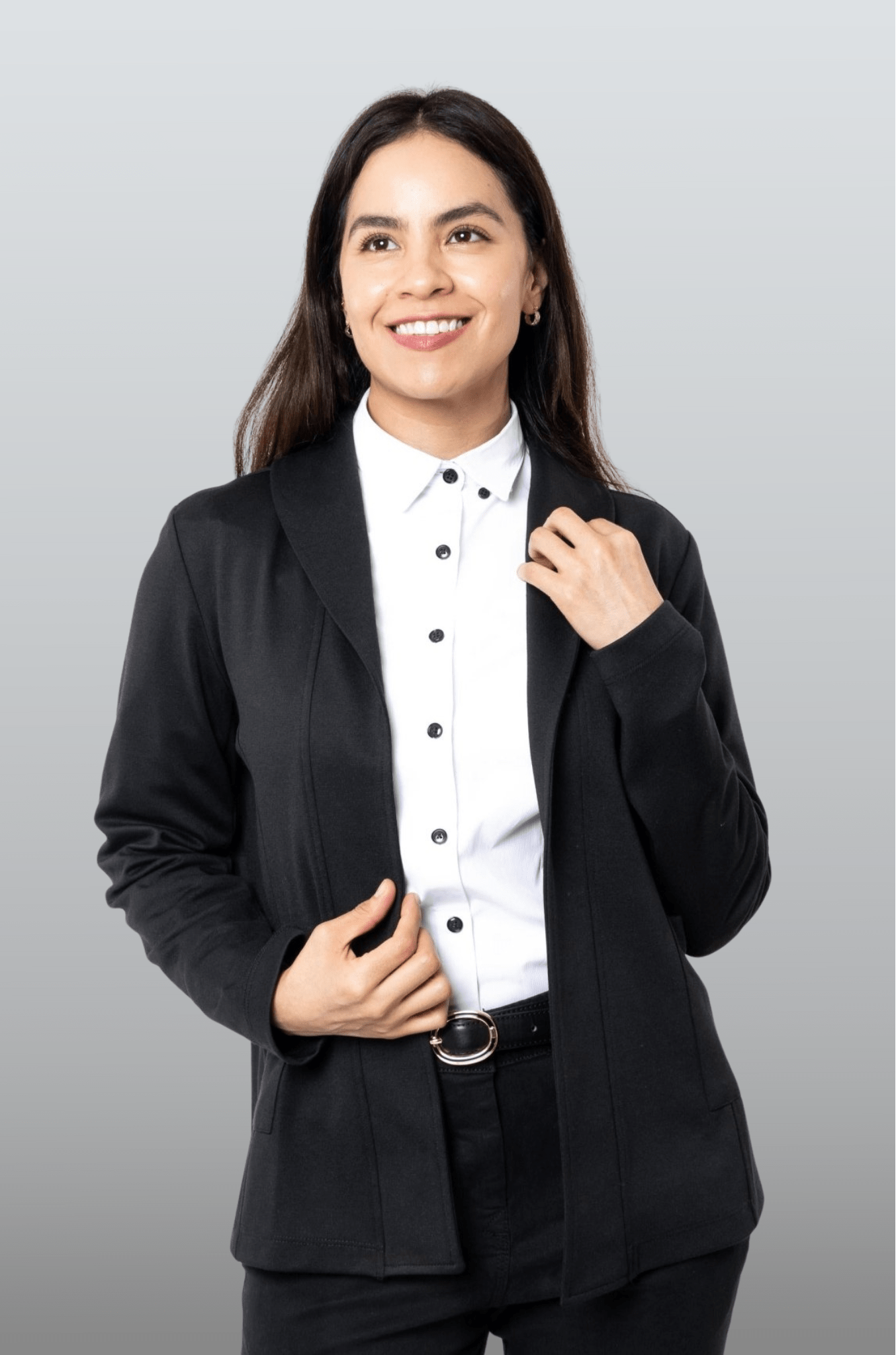 SACO TIPO BLAZER HOUSTON MUJER #Color_Negro