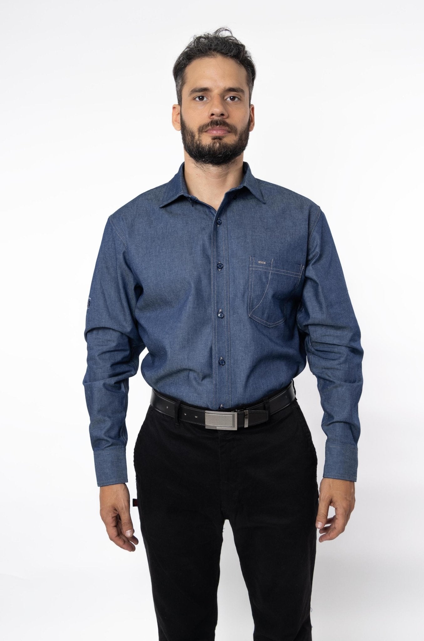 CAMISA FORMAL SLIM FIT MANGA LARGA MONTANA HOMBRE