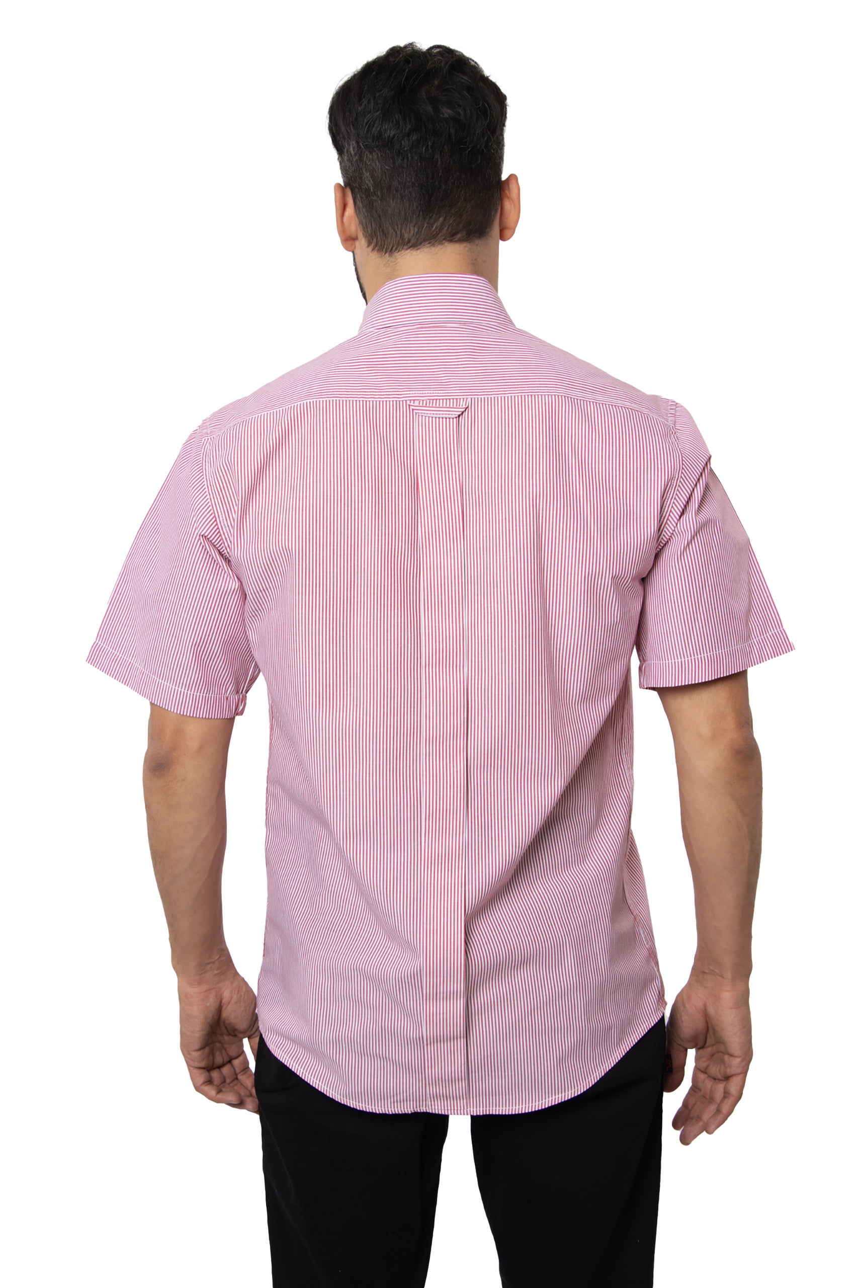 CAMISA FORMAL SLIM FIT MANGA CORTA MÚNICH HOMBRE #Color_Rojo