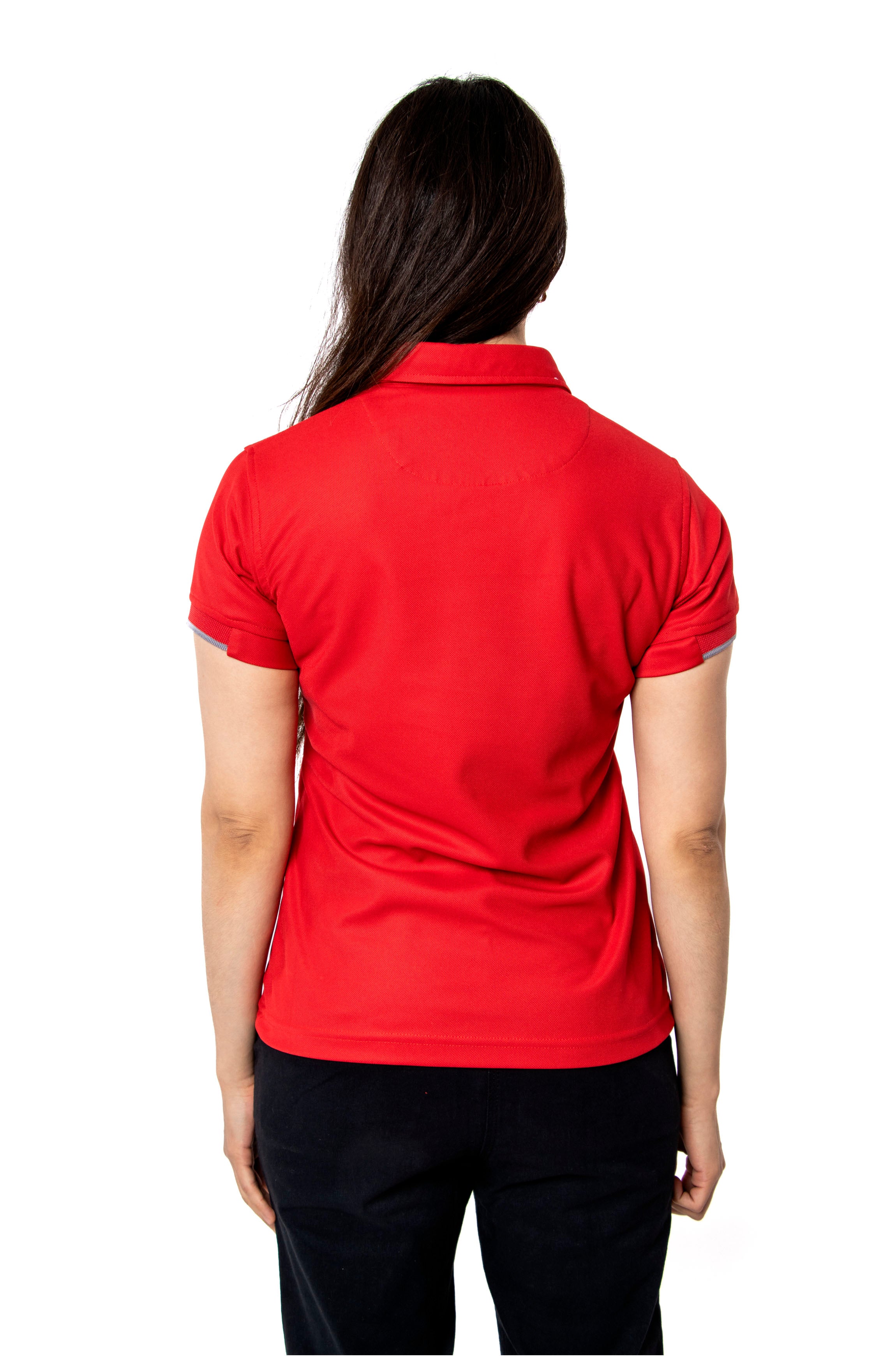 PLAYERA POLO SUSTENTABLE BILBAO MUJER #Color_Rojo
