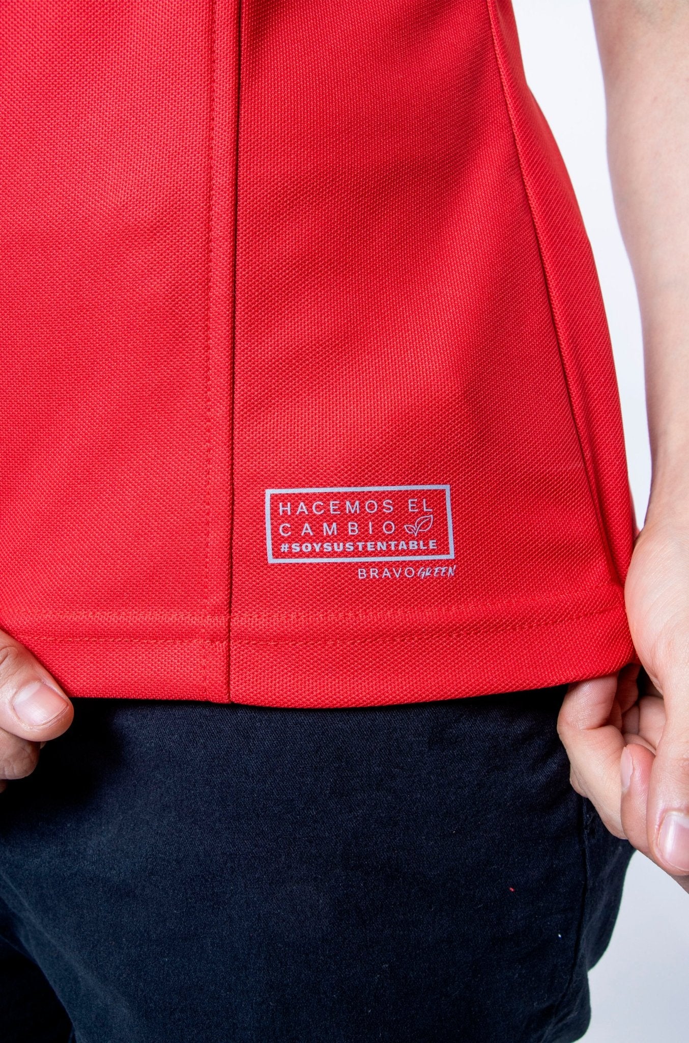 PLAYERA POLO SUSTENTABLE BILBAO MUJER #Color_Rojo