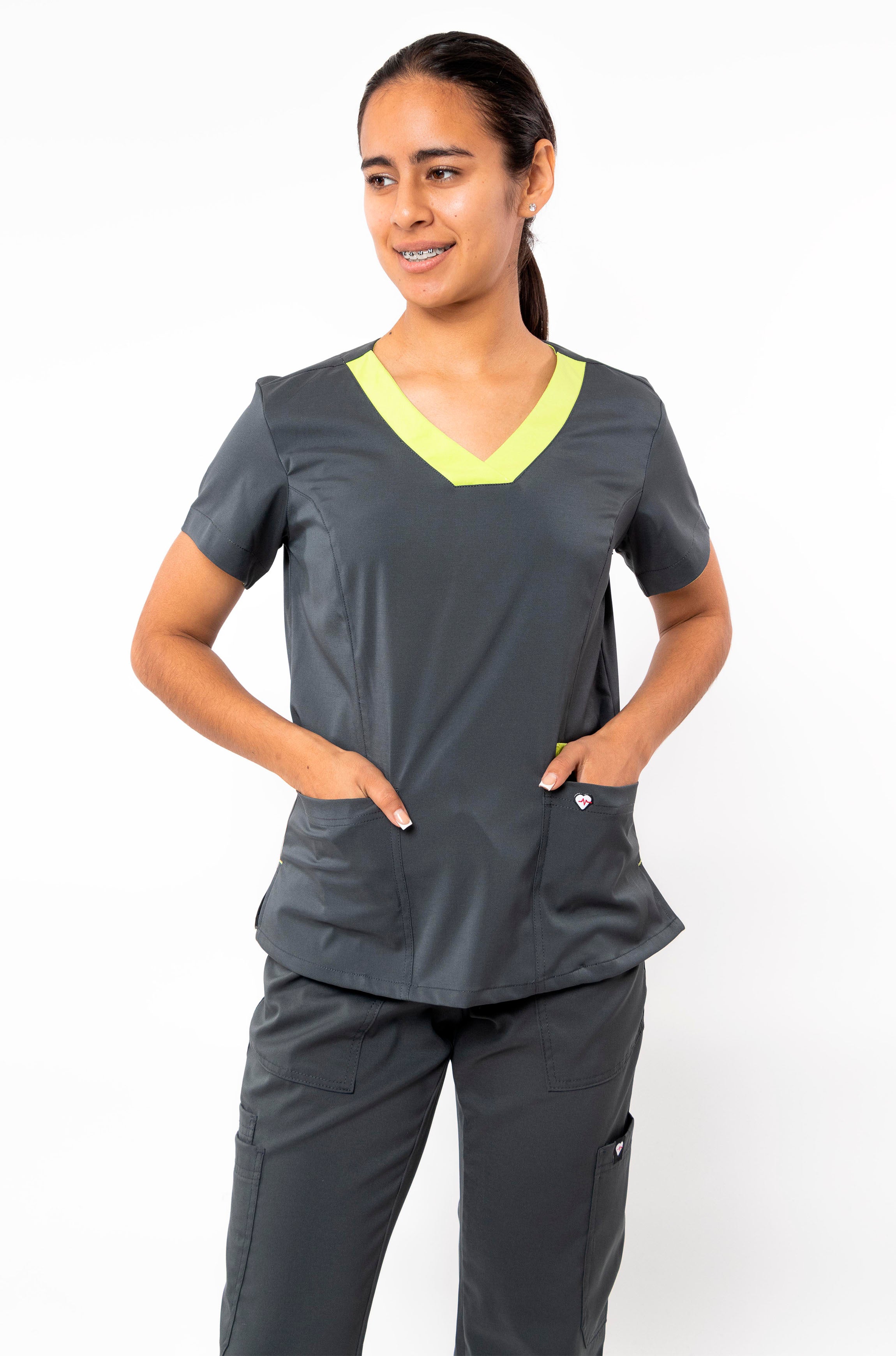 FILIPINA MÉDICA PARA SCRUB OPORTO MUJER #Color_Gris