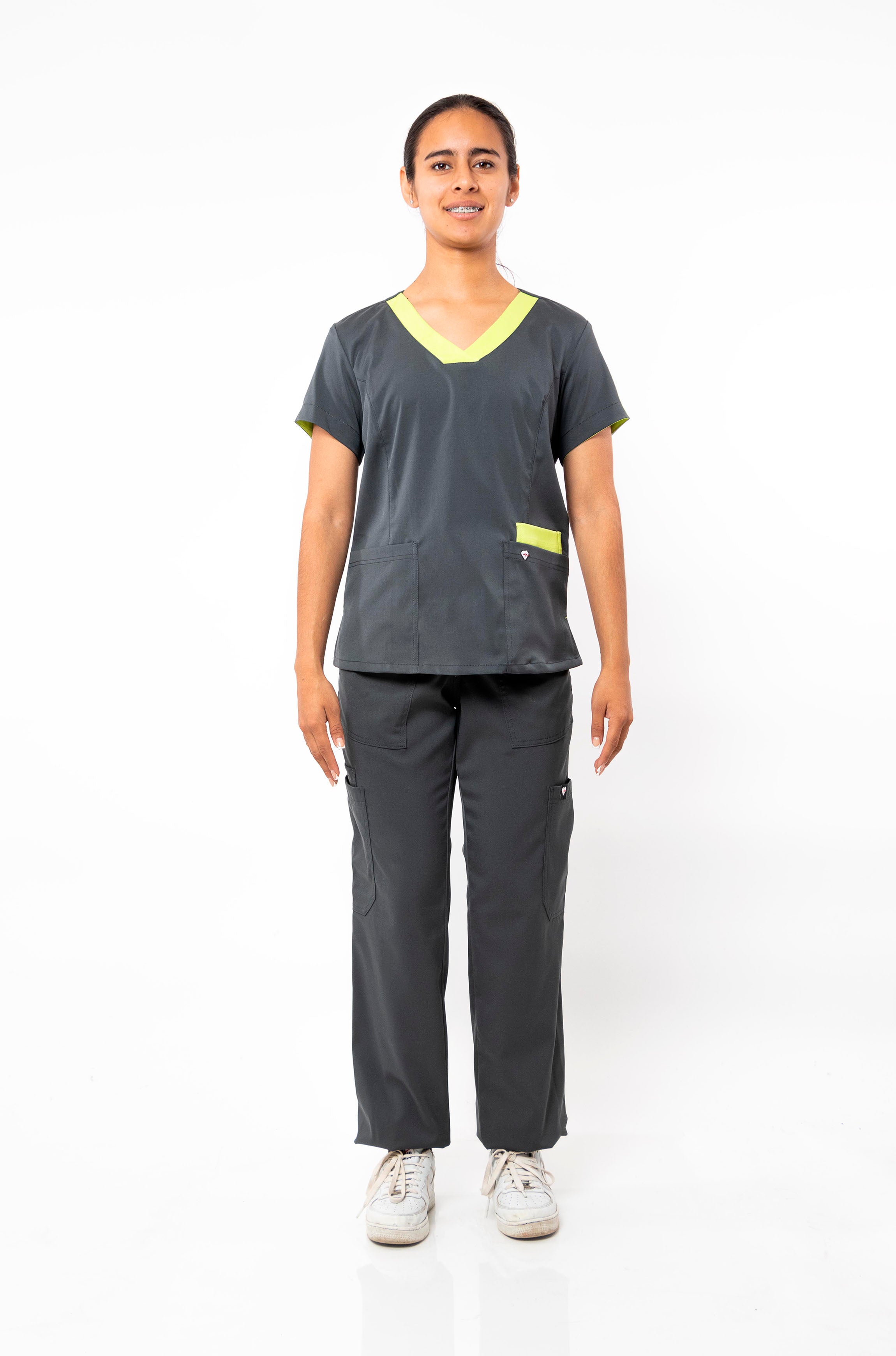 FILIPINA MÉDICA PARA SCRUB OPORTO MUJER #Color_Gris