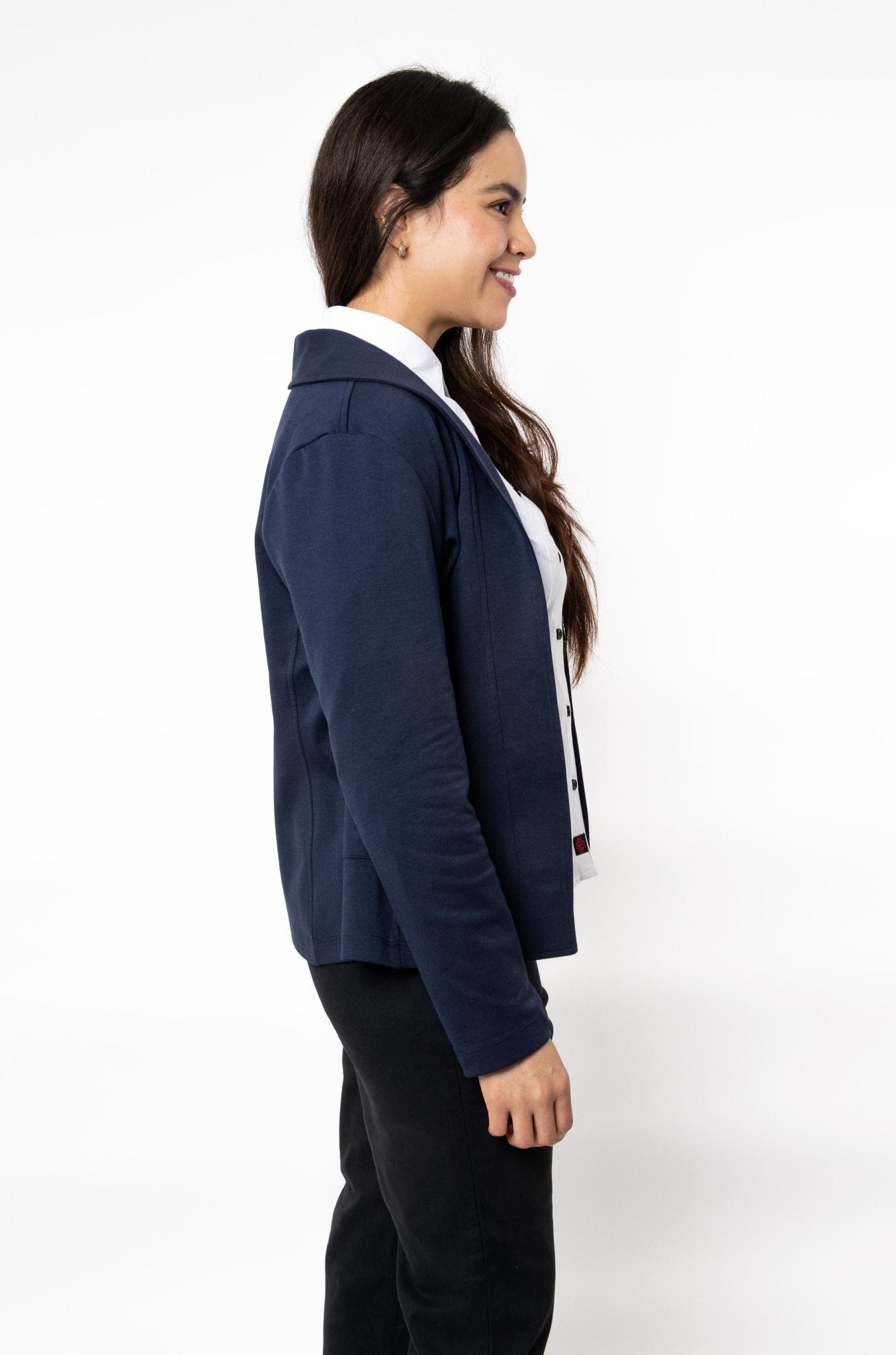 SACO TIPO BLAZER HOUSTON MUJER #Color_Azul Marino