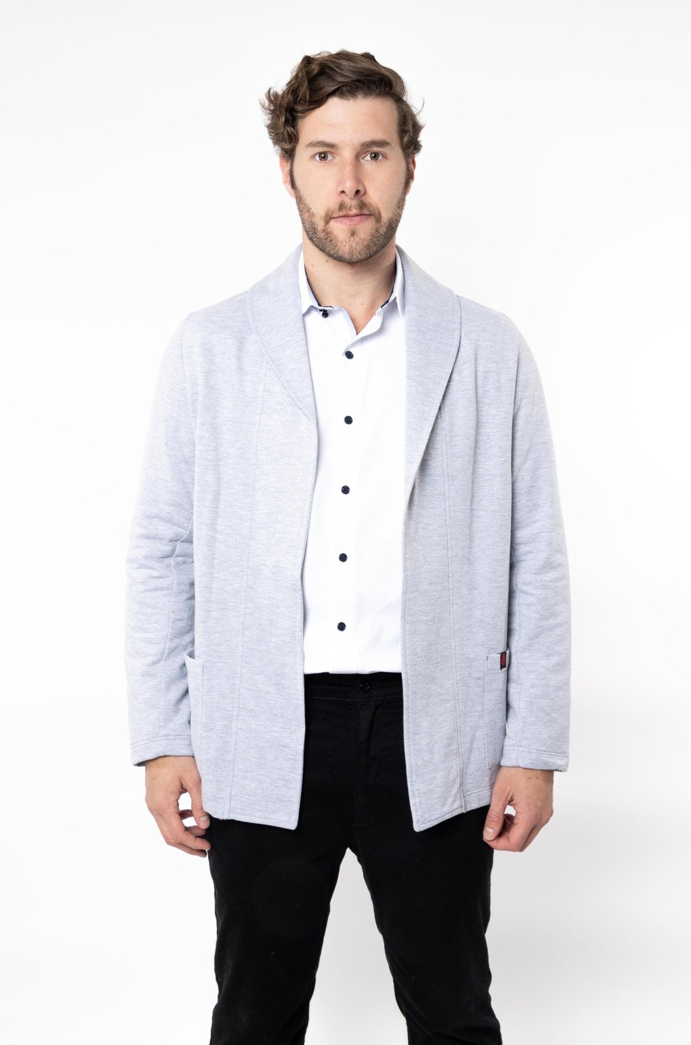 SACO TIPO BLAZER HOUSTON HOMBRE #Color_Gris
