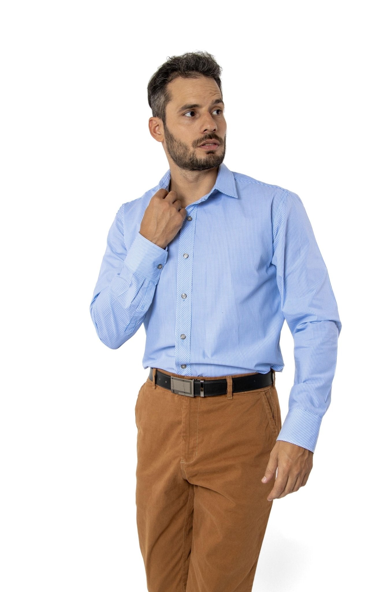 CAMISA FORMAL SLIM FIT MANGA LARGA MÚNICH HOMBRE