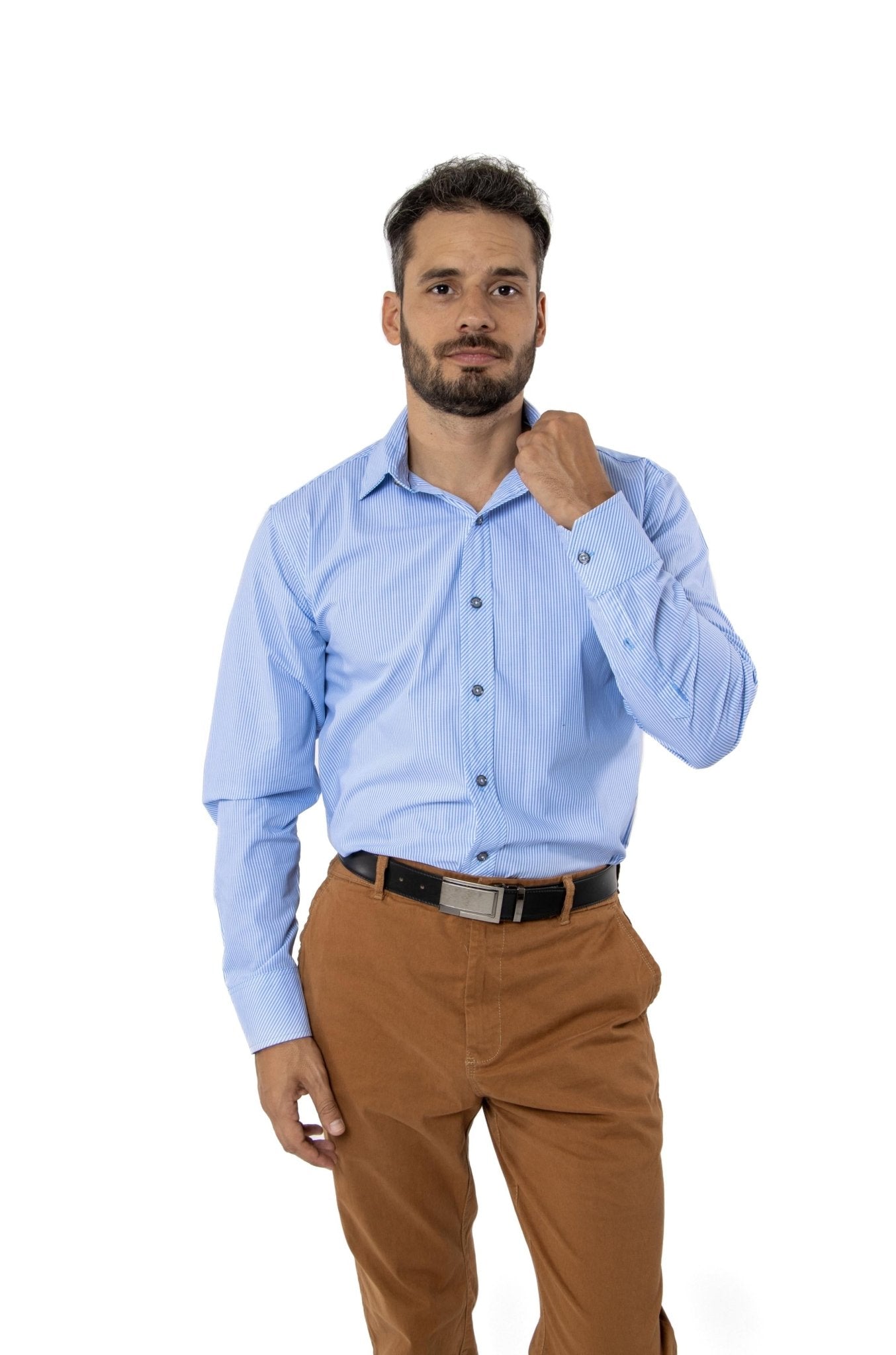 CAMISA FORMAL SLIM FIT MANGA LARGA MÚNICH HOMBRE