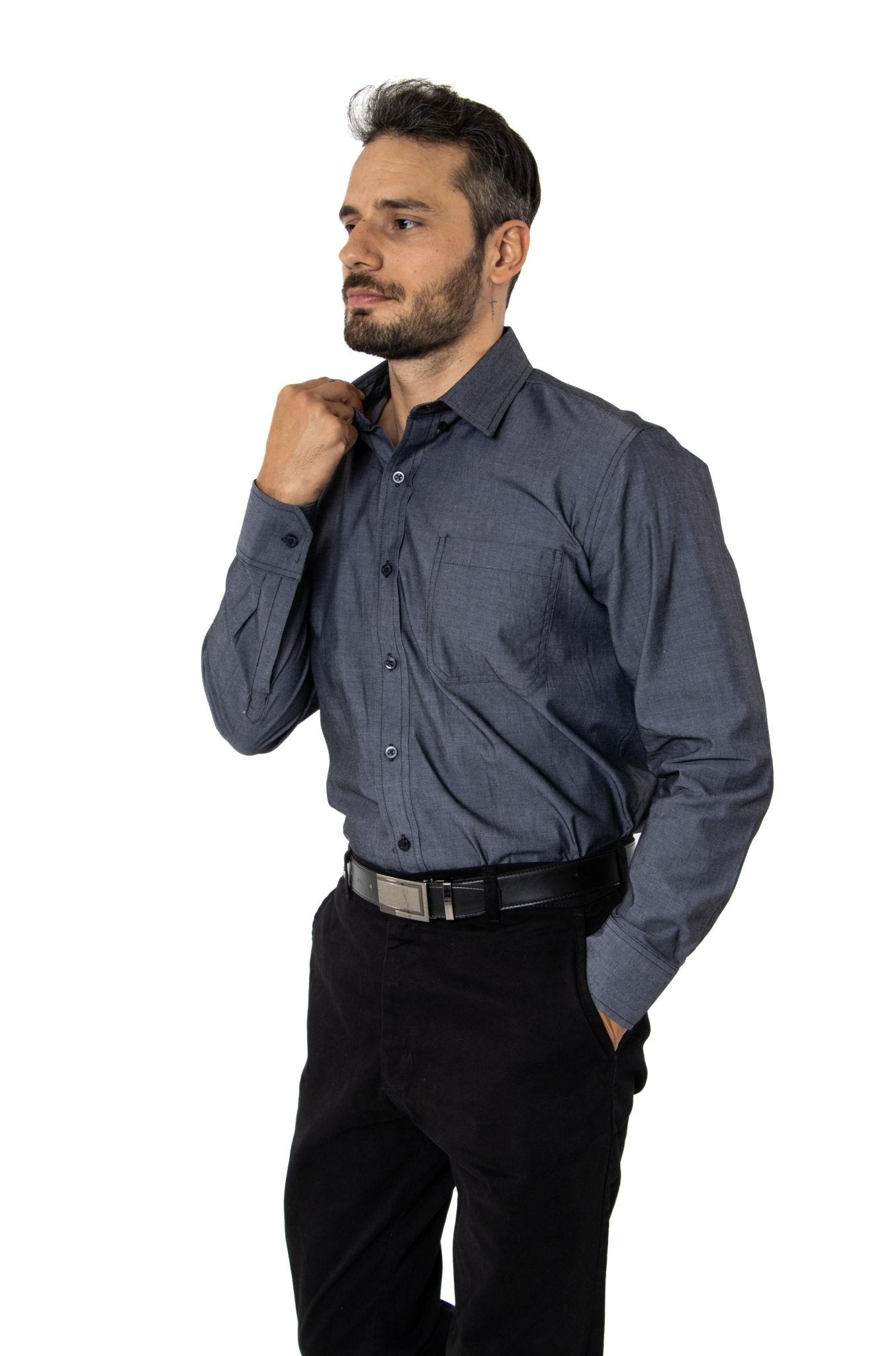 CAMISA CASUAL SLIM FIT MANGA LARGA HAMBURGO HOMBRE