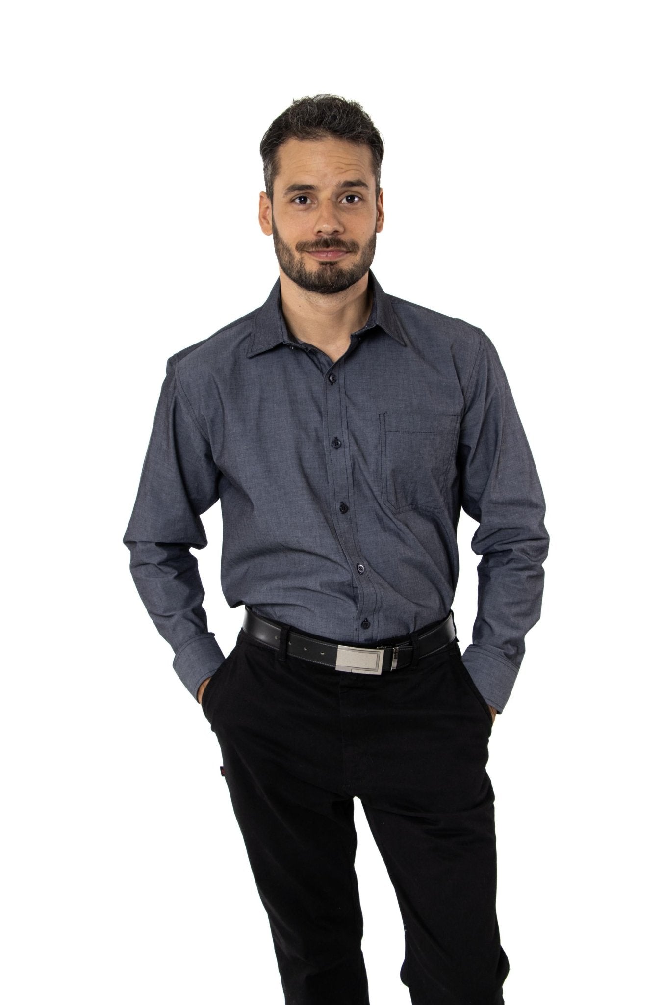 CAMISA CASUAL SLIM FIT MANGA LARGA HAMBURGO HOMBRE