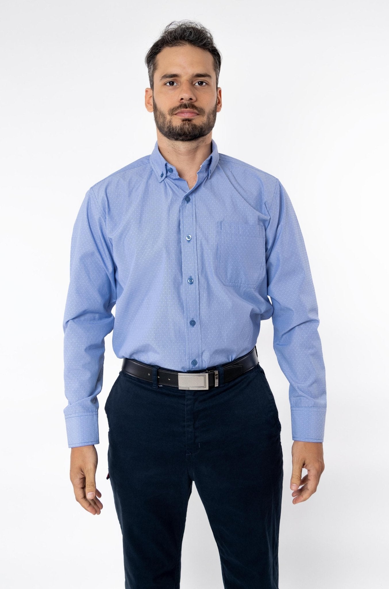 CAMISA FORMAL SLIM FIT MANGA LARGA GINEBRA HOMBRE