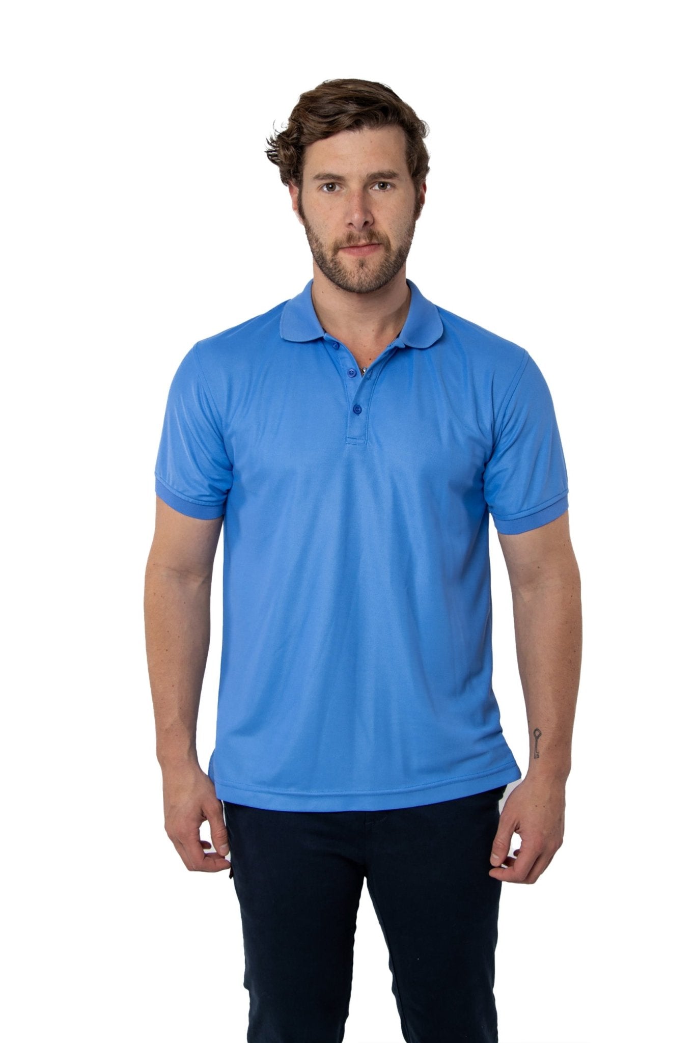 PLAYERA TIPO POLO ULTRA DRYFIT MANCHESTER HOMBRE #Color_Azul