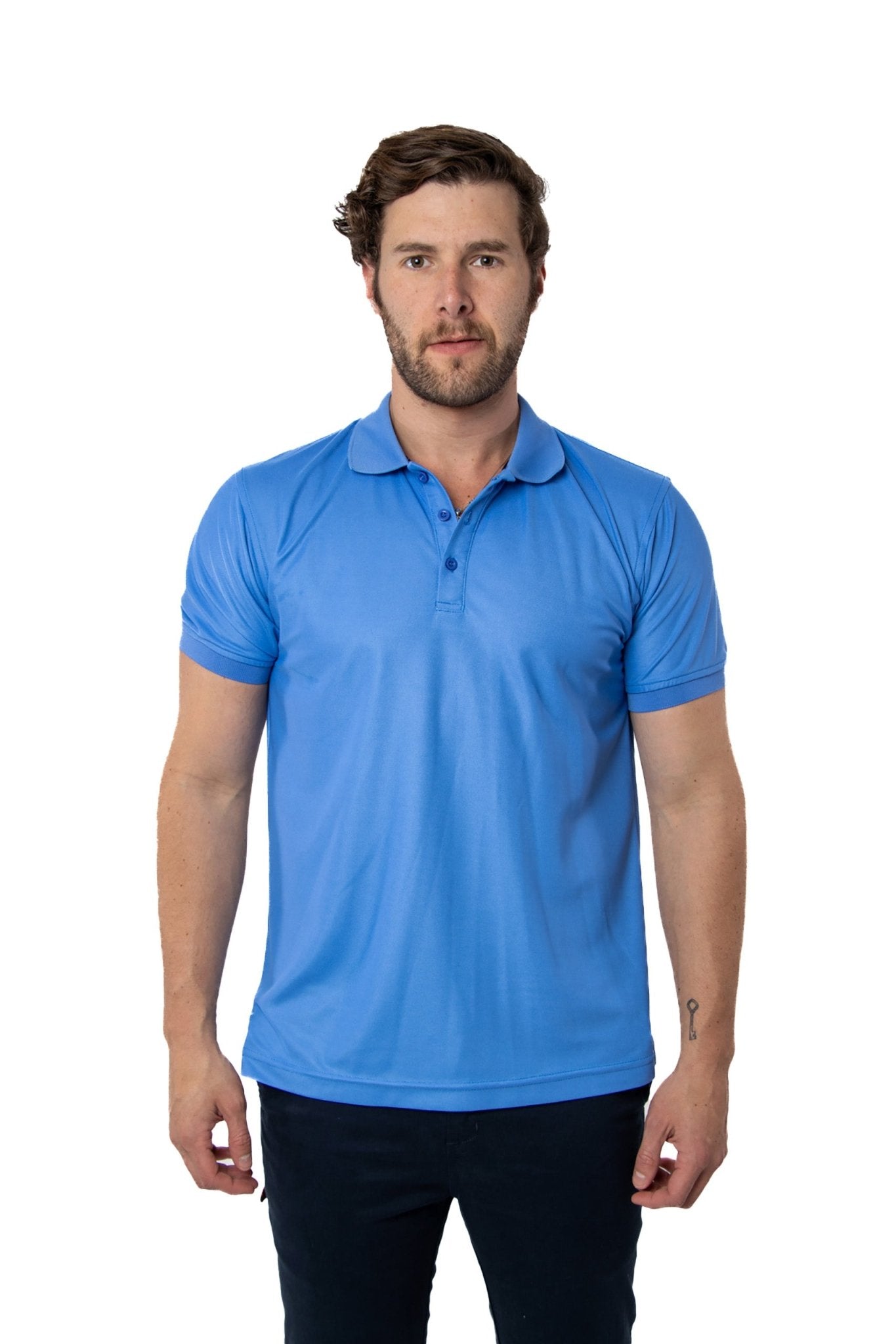 PLAYERA TIPO POLO ULTRA DRYFIT MANCHESTER HOMBRE #Color_Azul