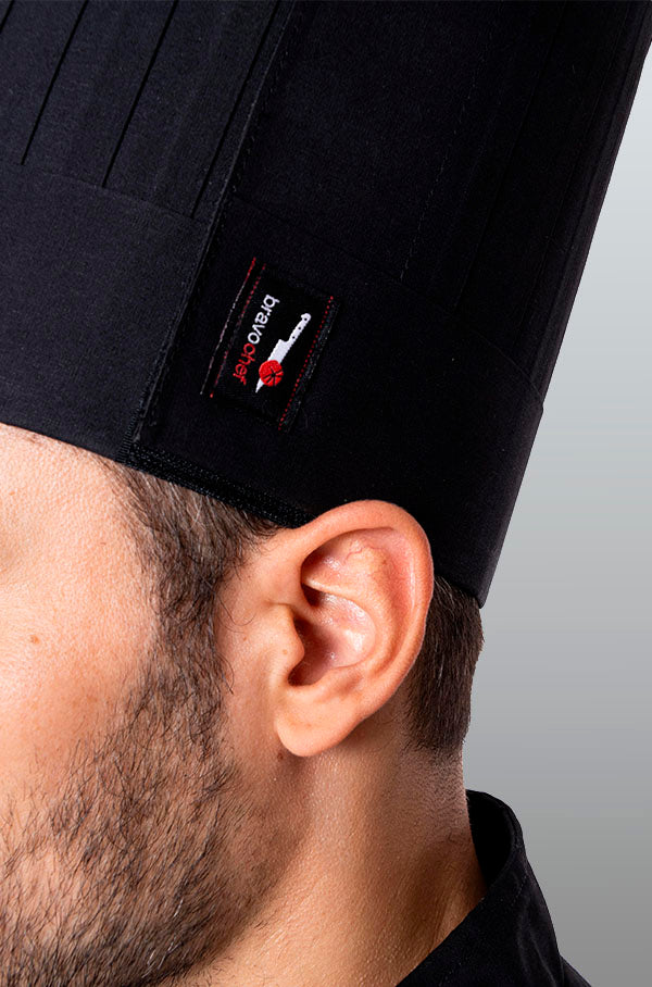 TOQUE BLANCHE GORRO PARA CHEF MARSELLA UNISEX #Color_Negro