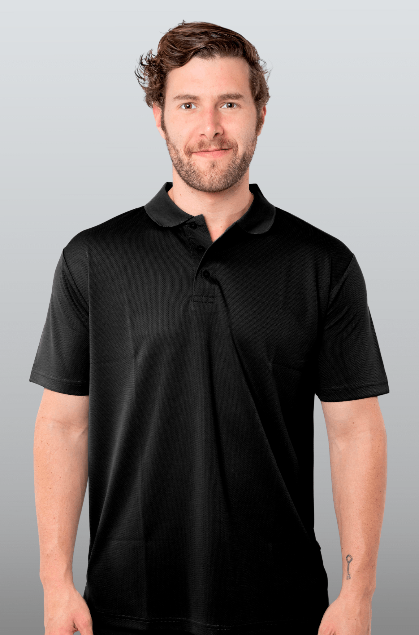 PLAYERA POLO CARACAS CABALLERO #Color_Negro