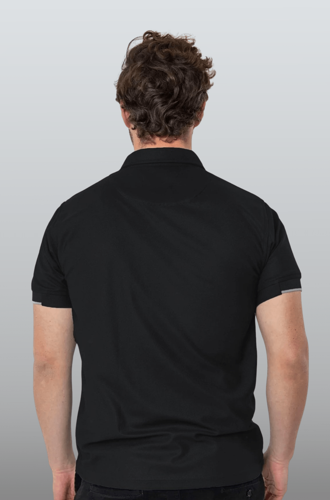 PLAYERA POLO HILO DE PET BILBAO HOMBRE #Color_Negro