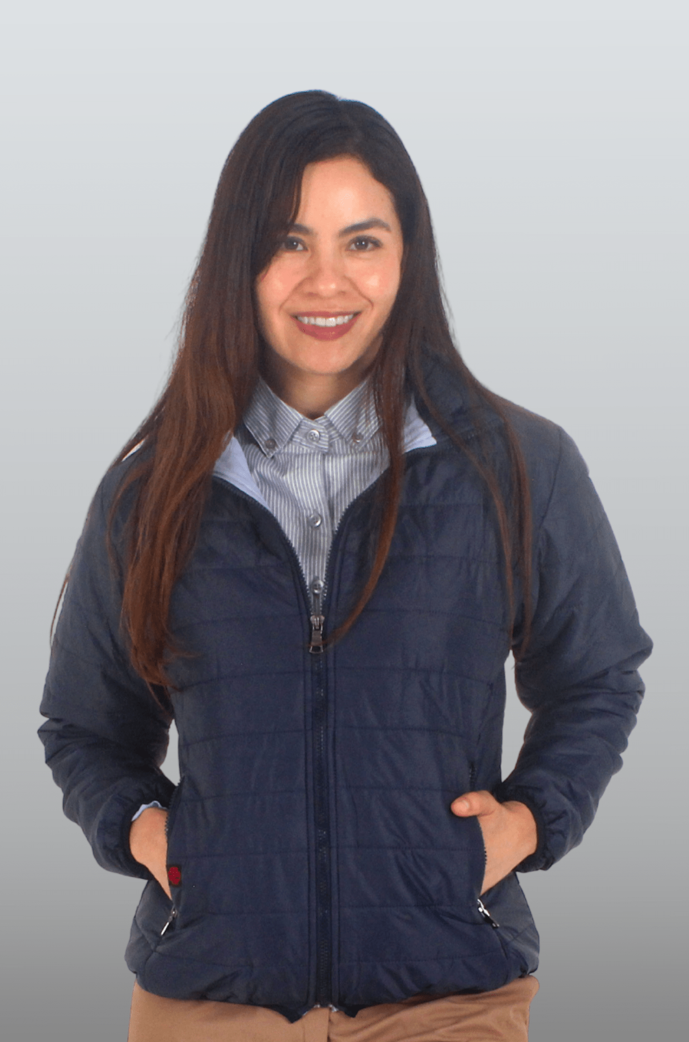 CHAMARRA CAPITONADA ALASKA MUJER #Color_Azul Marino