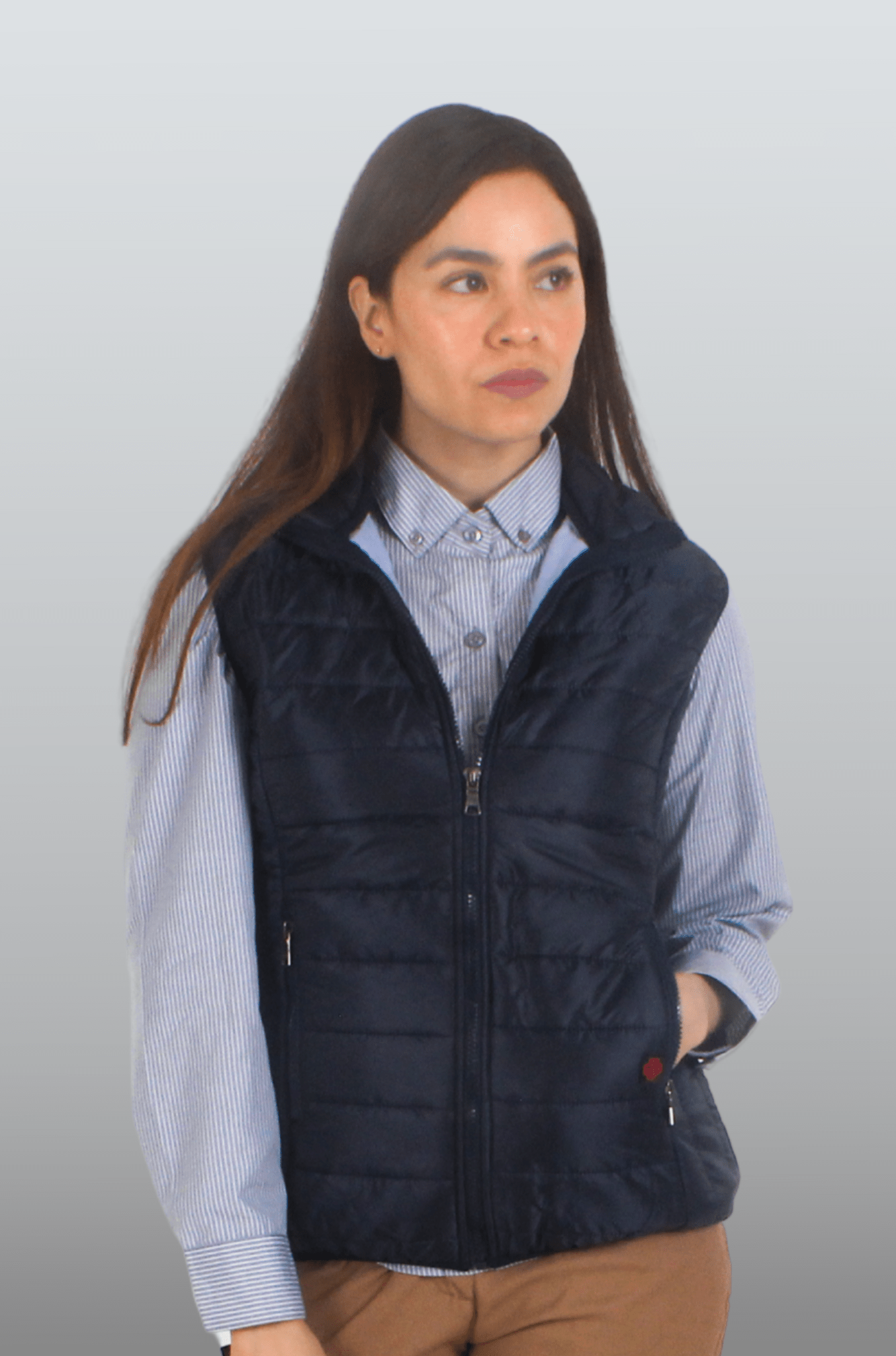 CHALECO CAPITONADO OSLO MUJER #Color_Azul Marino