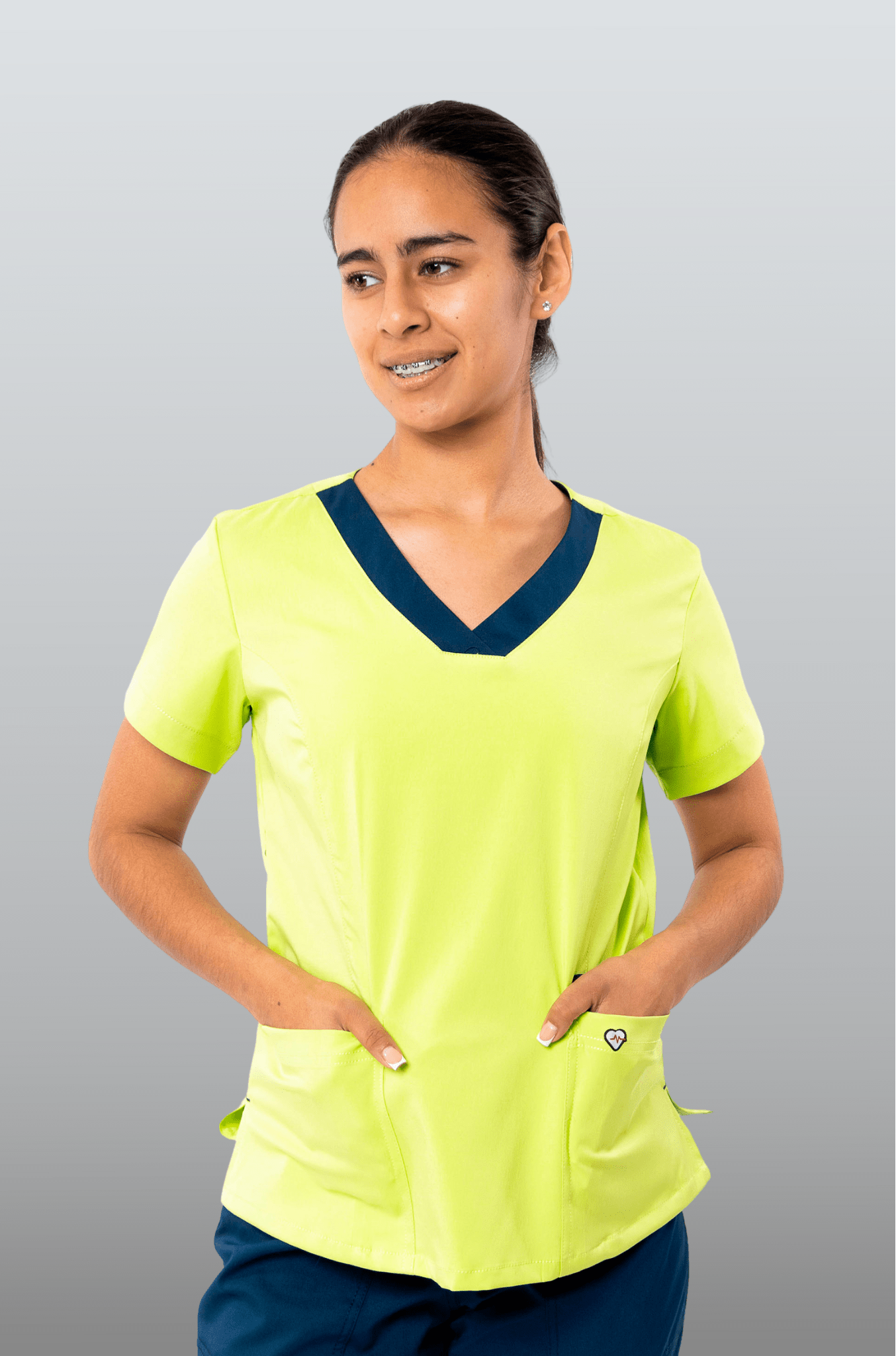 FILIPINA MÉDICA PARA SCRUB OPORTO MUJER #Color_Verde 