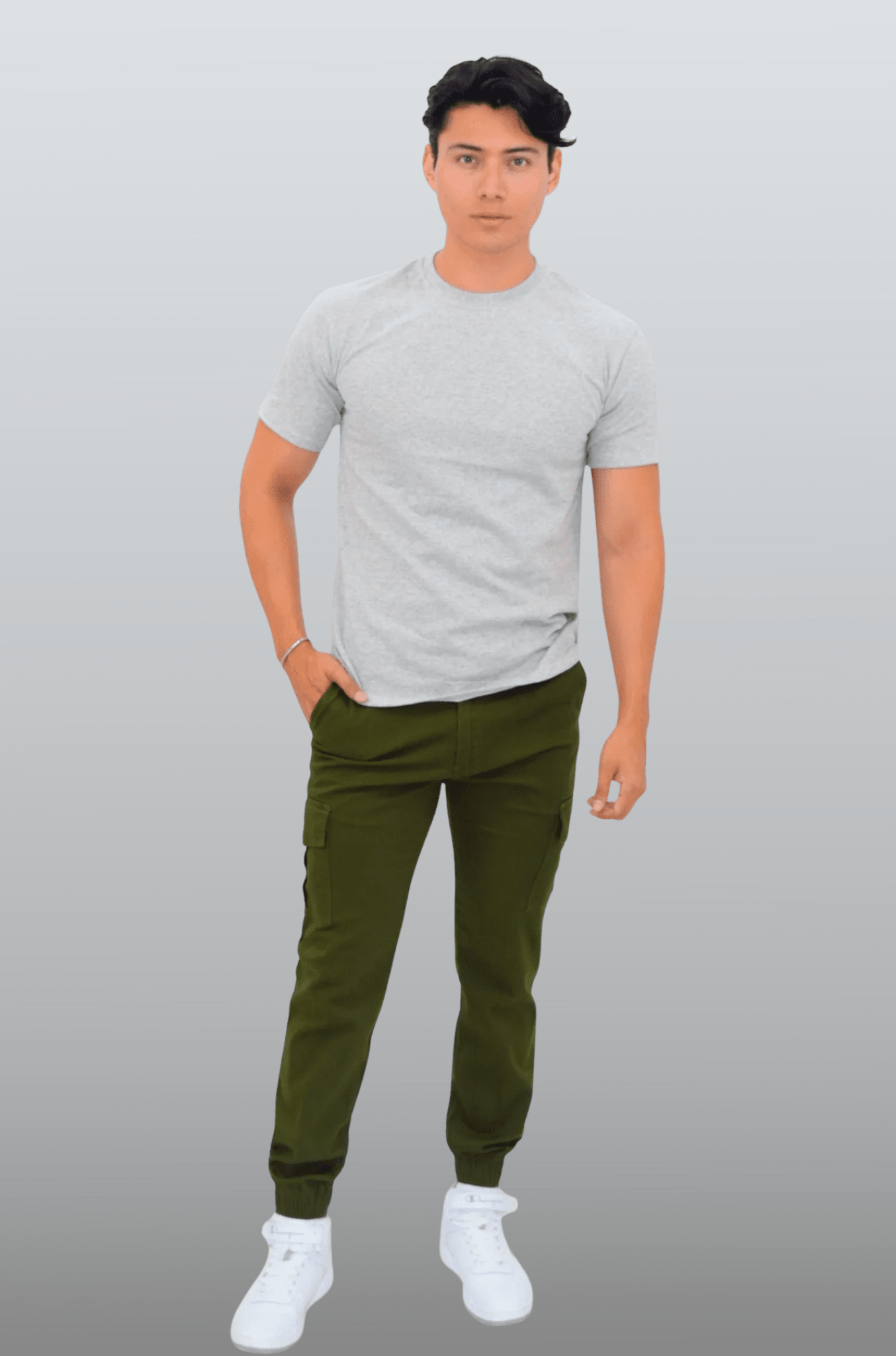 PLAYERA CUELLO REDONDO MALIBÚ HOMBRE #Color_Gris