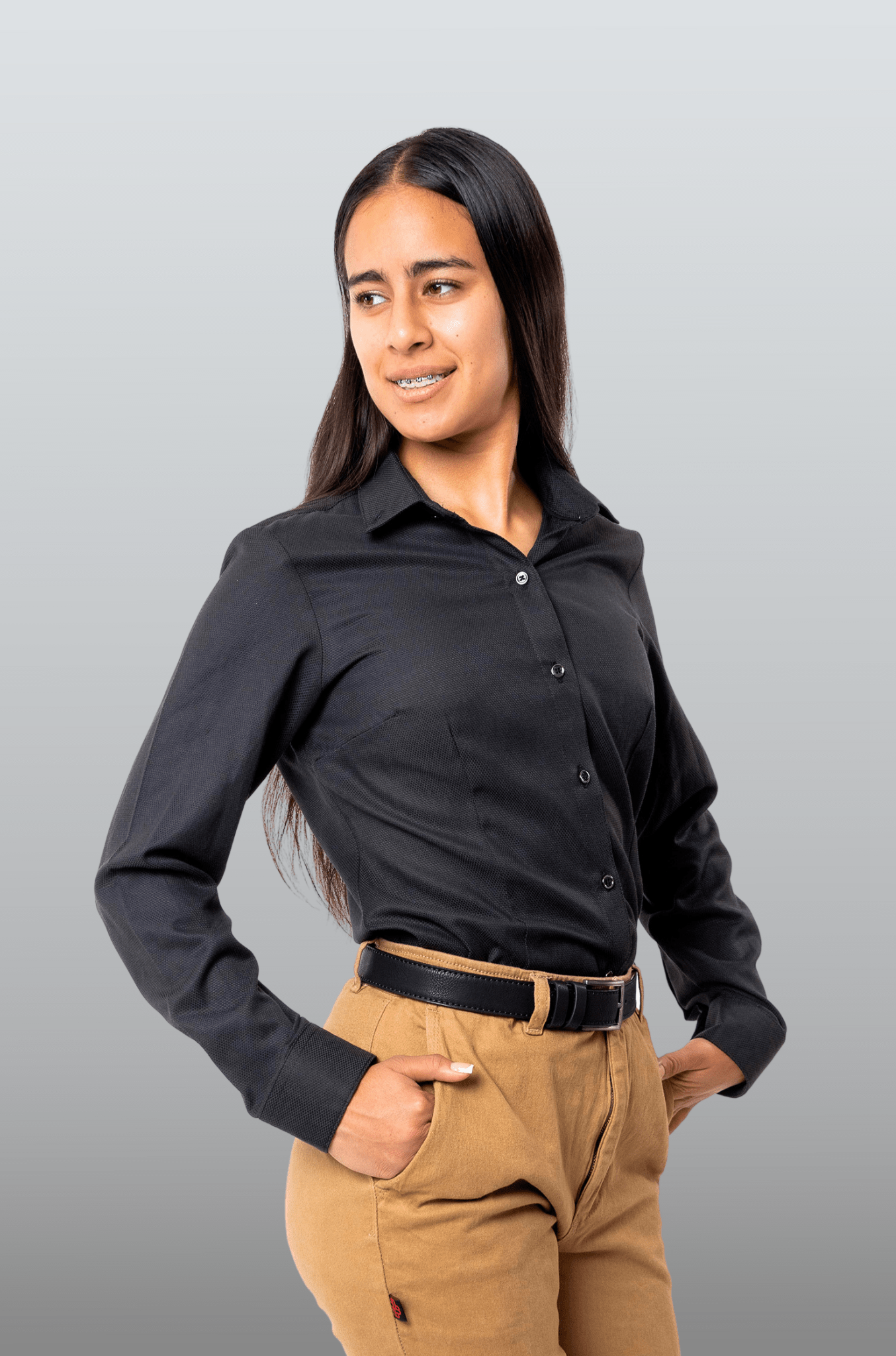 CAMISA EJECUTIVA SLIM FIT DERBY MUJER