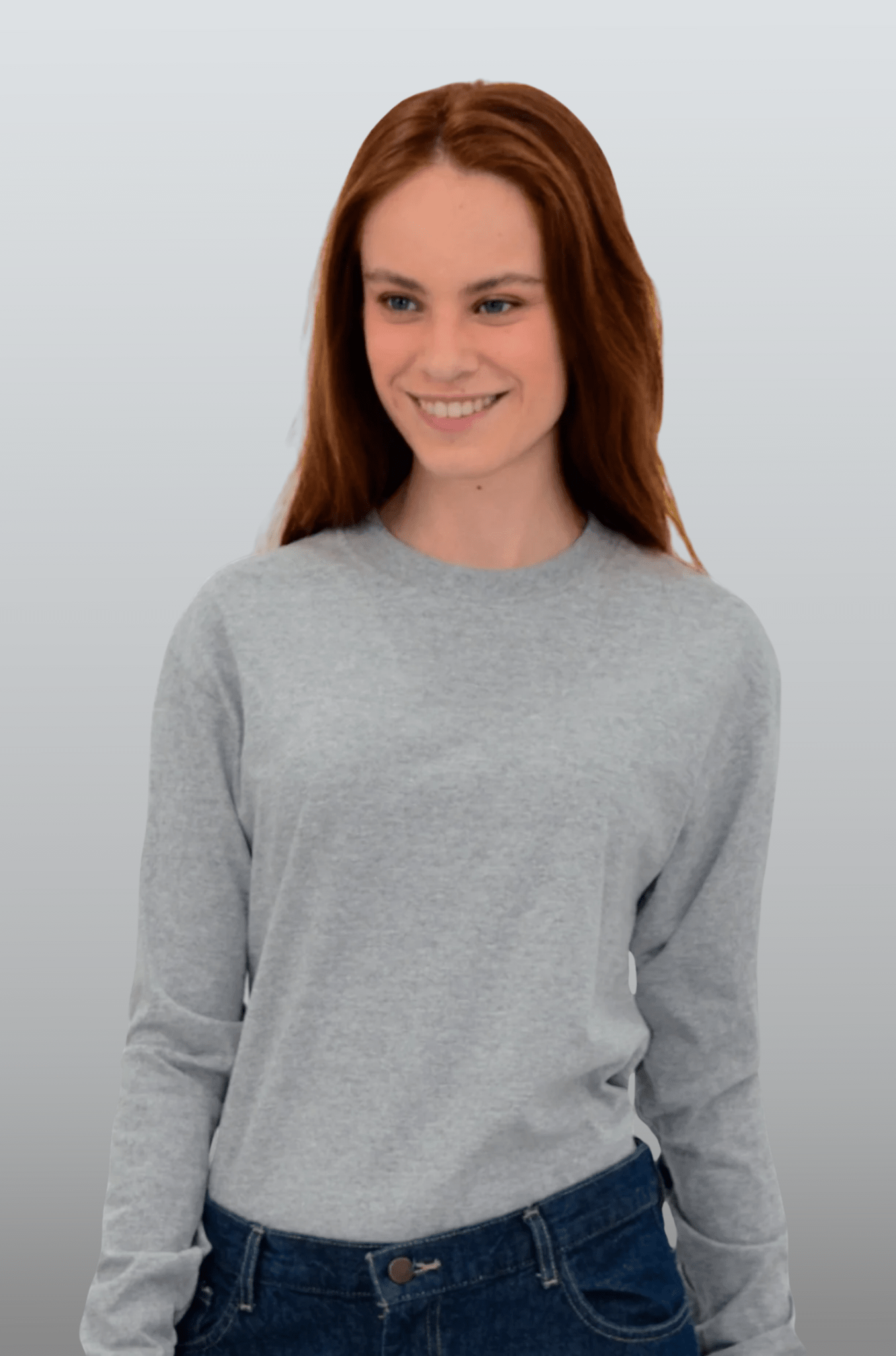 PLAYERA CUELLO REDONDO MANGA LARGA OLIMPIA UNISEX #Color_Gris