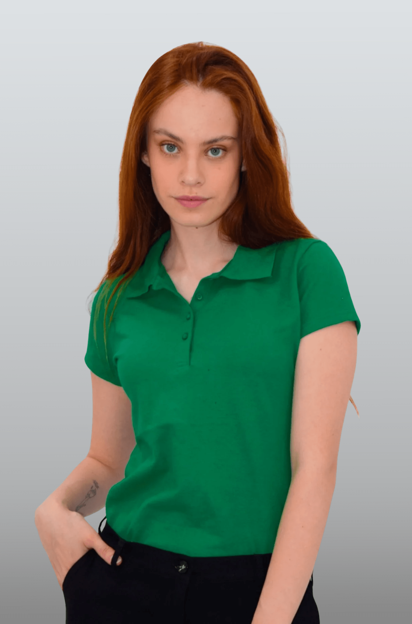 PLAYERA TIPO POLO ESTAMBUL MUJER #Color_Verde