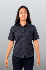 CAMISA EJECUTIVA MANGA CORTA SLIM FIT DERBY MUJER