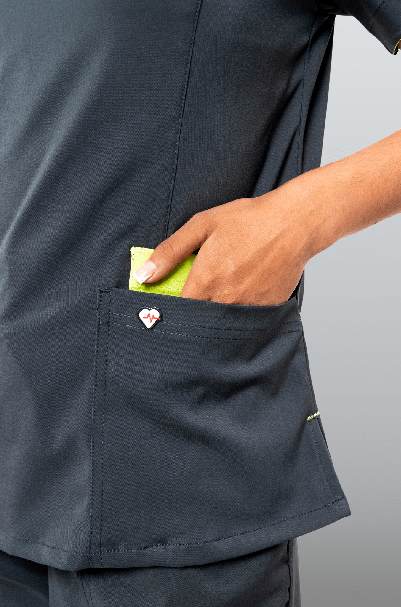 FILIPINA MÉDICA PARA SCRUB OPORTO MUJER #Color_Gris