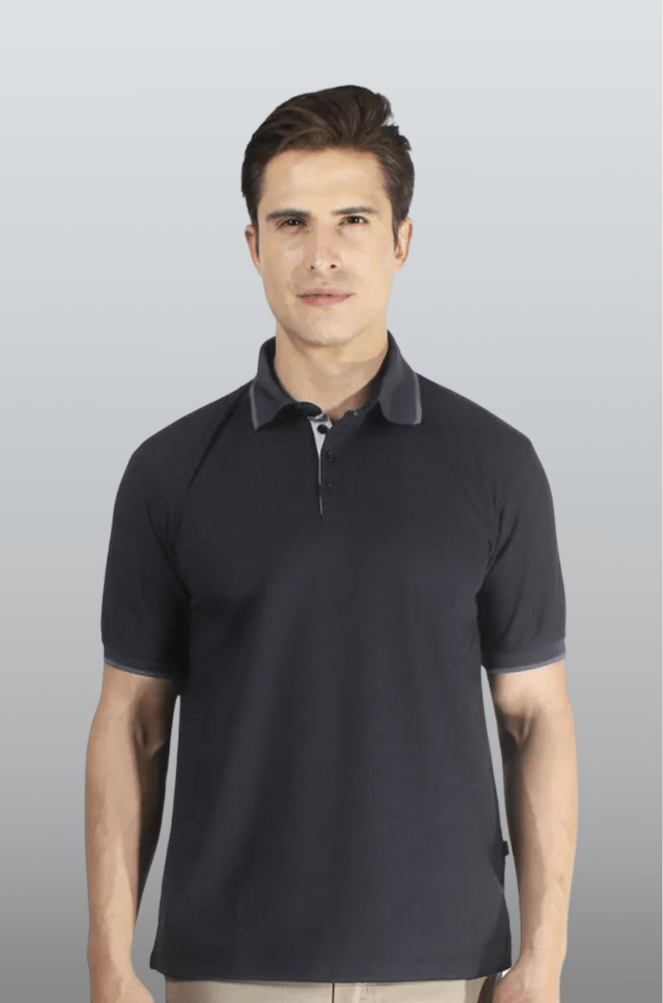 PLAYERA POLO DRY FIT ÁMSTERDAM HOMBRE #Color_Gris