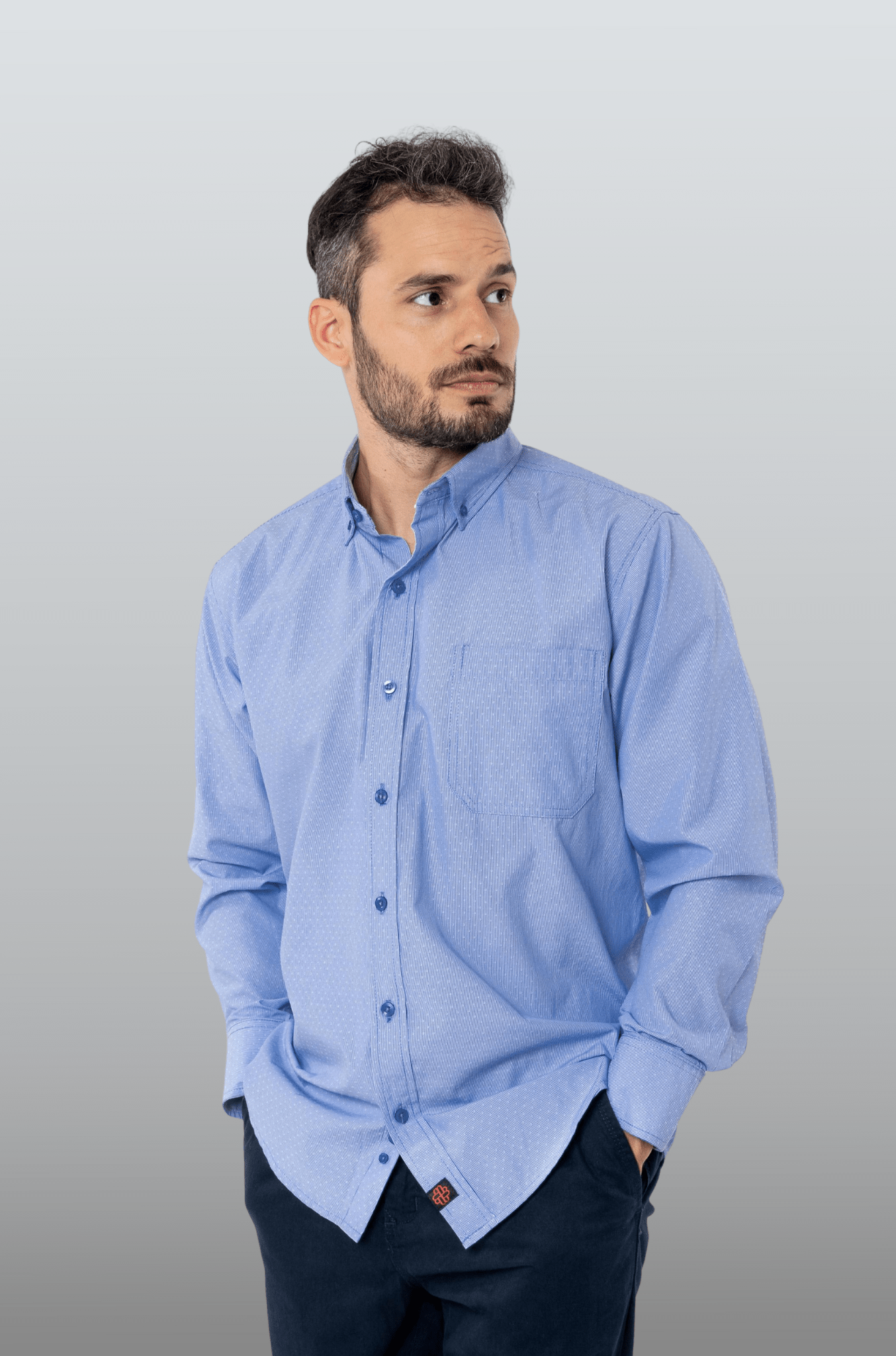 CAMISA EJECUTIVA SLIM FIT GINEBRA HOMBRE #Color_Azul