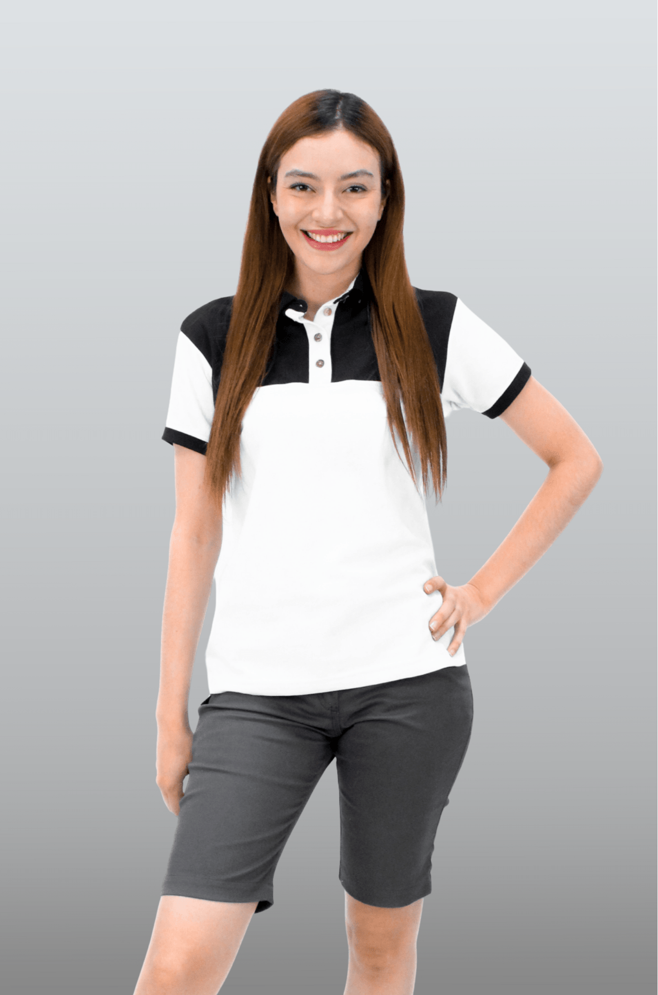 BERMUDA CASUAL DE GABARDINA ATLANTA MUJER #Color_Gris