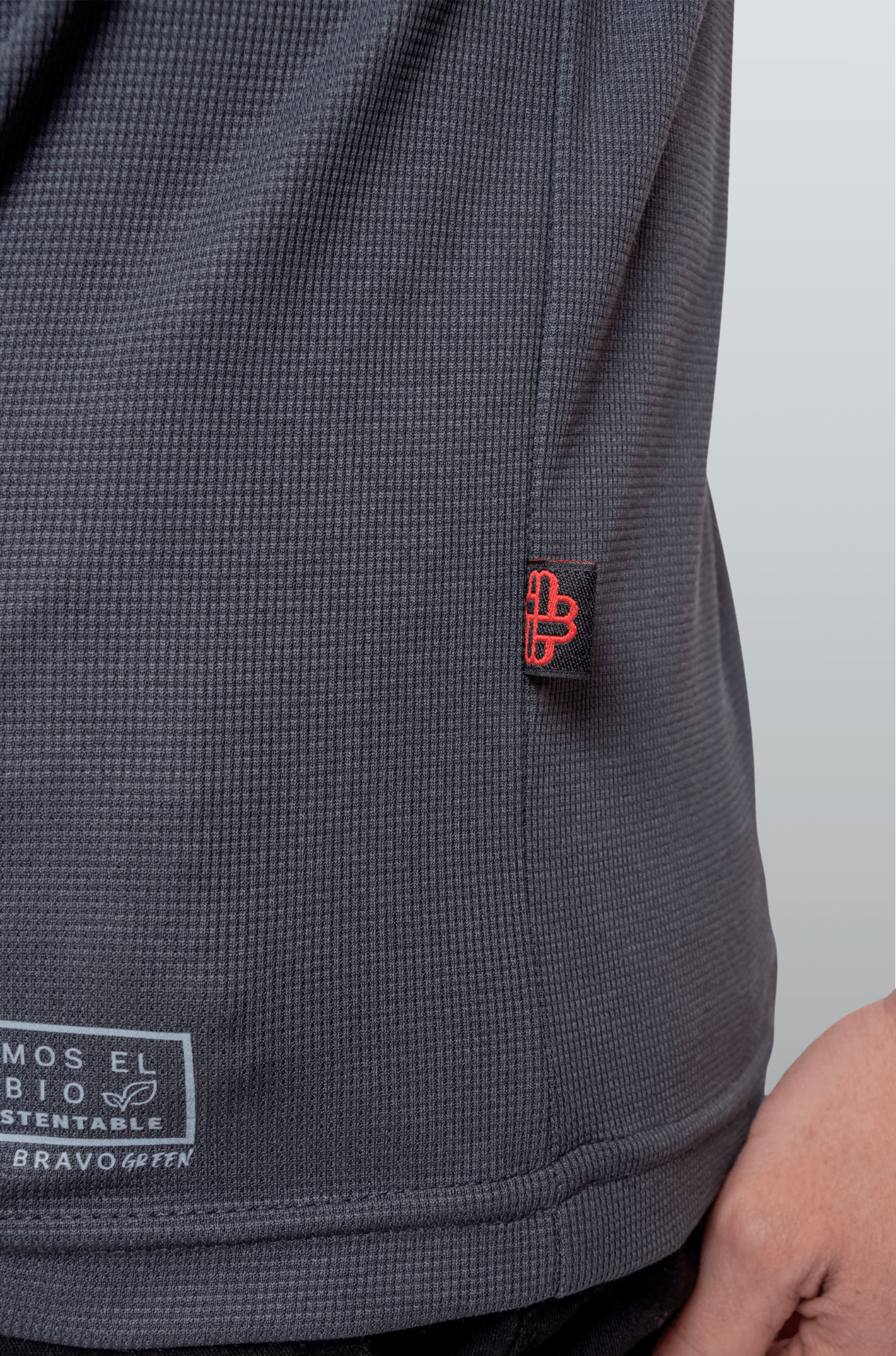 PLAYERA POLO HILO DE PET BILBAO HOMBRE #Color_Gris