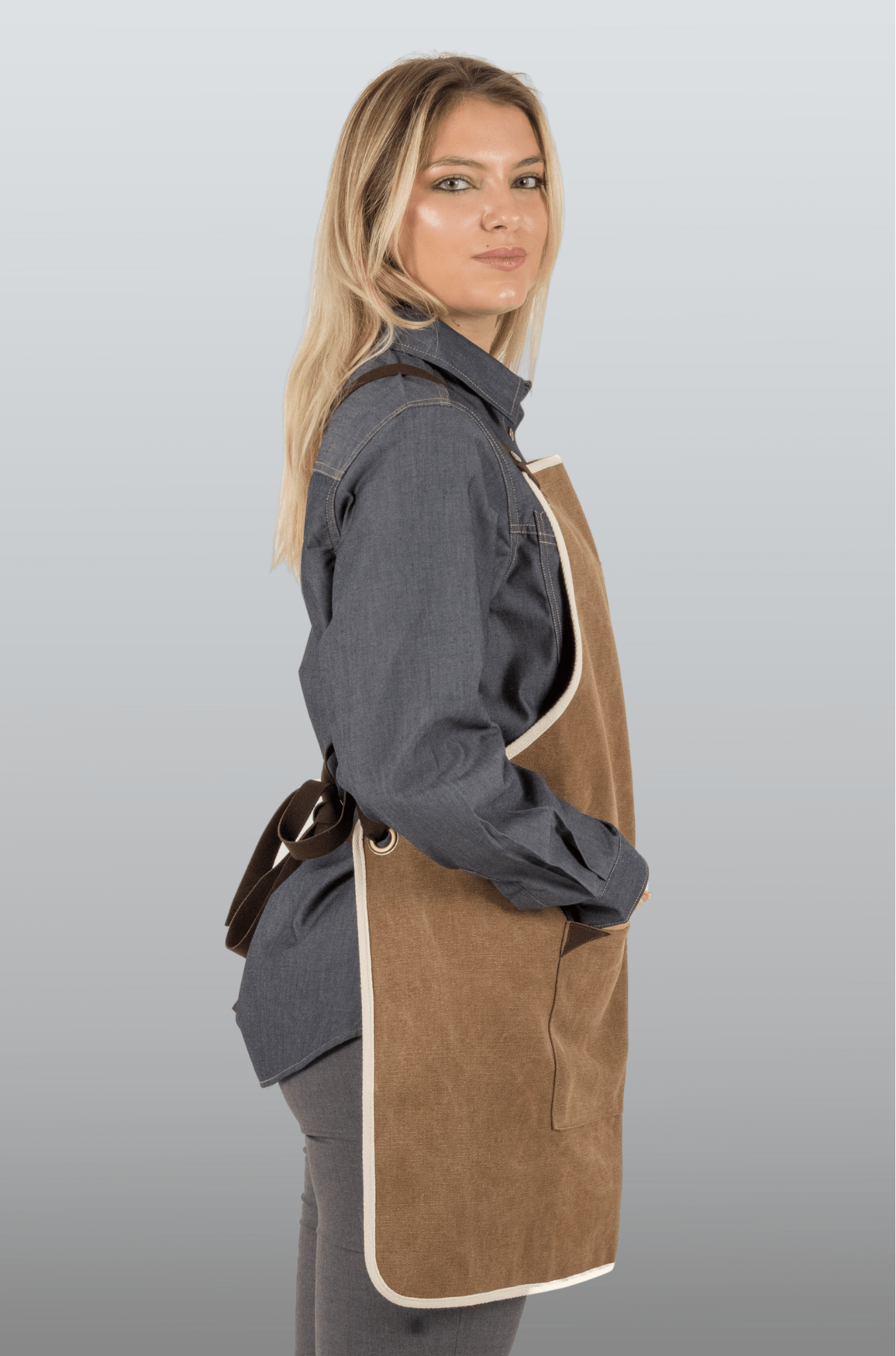 MANDIL SORRENTO PETO UNISEX #Color_Cafe
