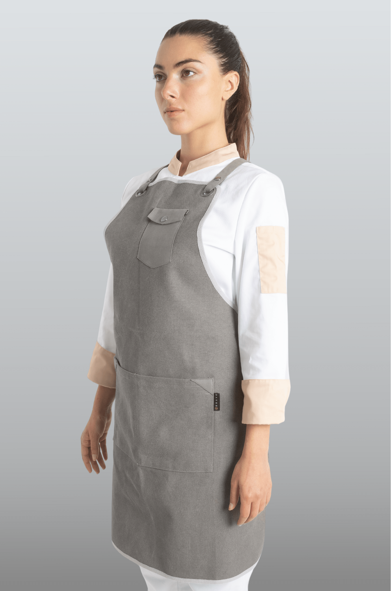 MANDIL SORRENTO PETO UNISEX #Color_Gris
