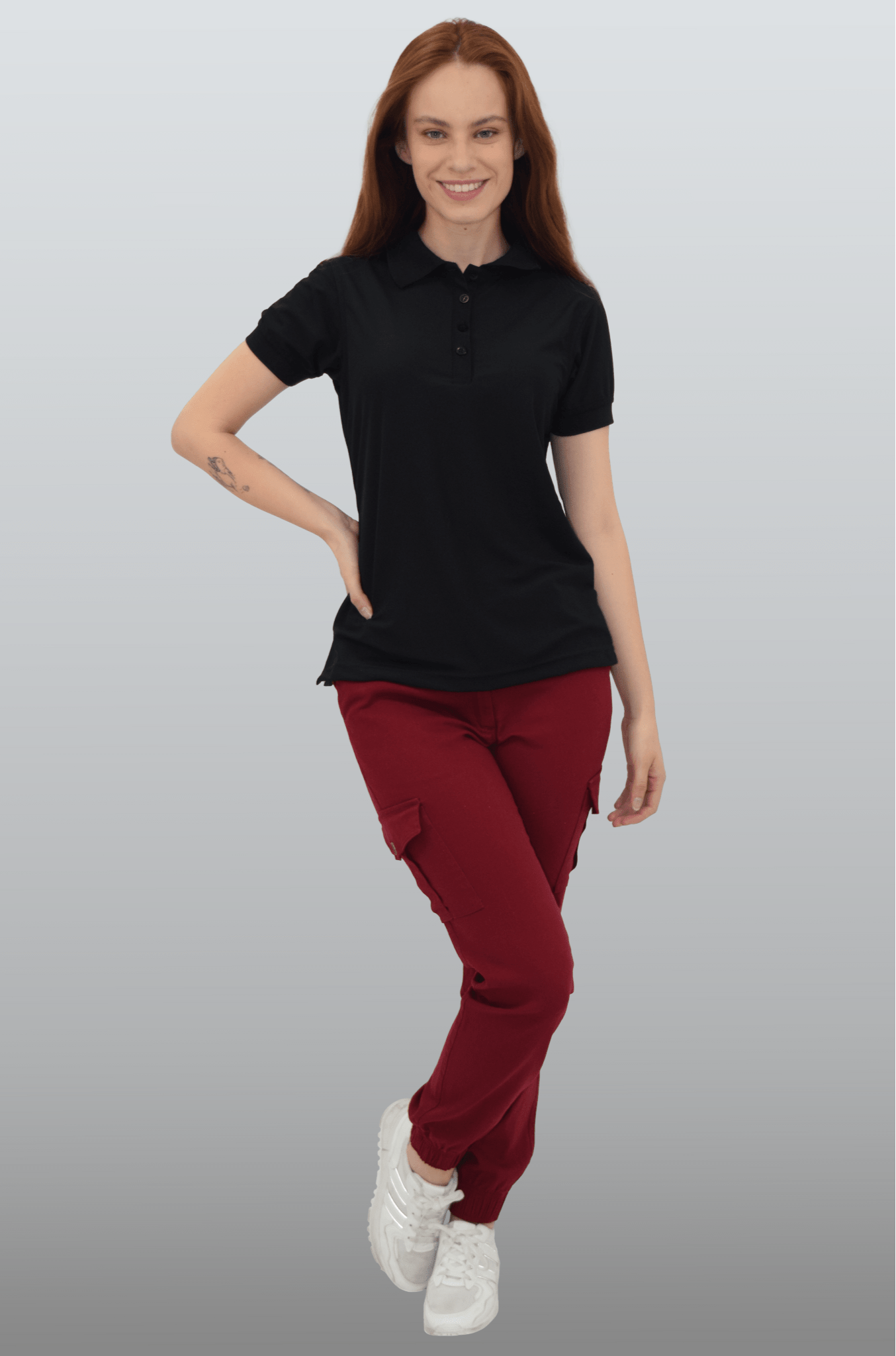 PANTALÓN CARGO JOGGER LORETO MUJER #Color_Rojo