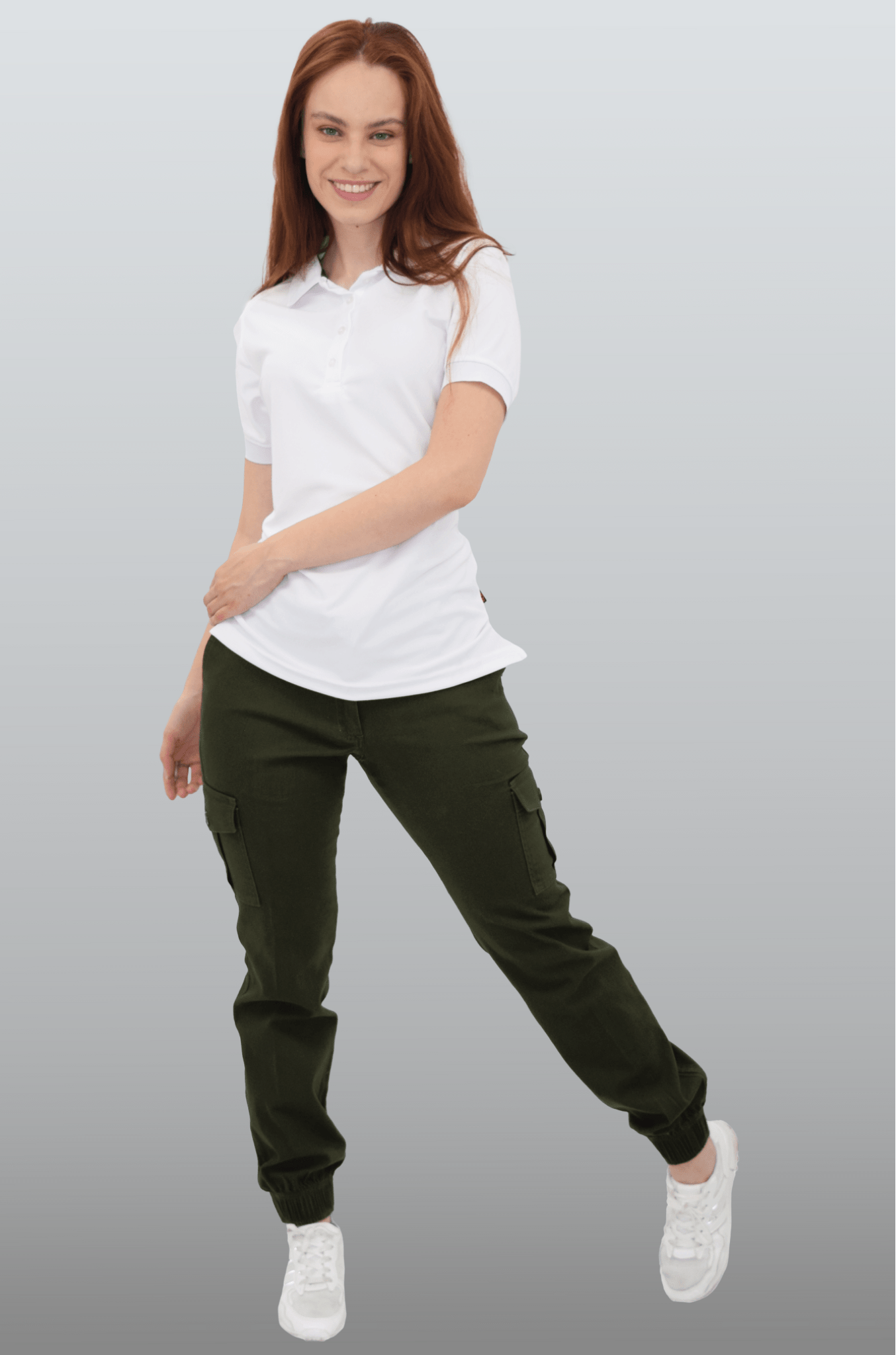 PANTALÓN CARGO JOGGER LORETO MUJER #Color_Verde
