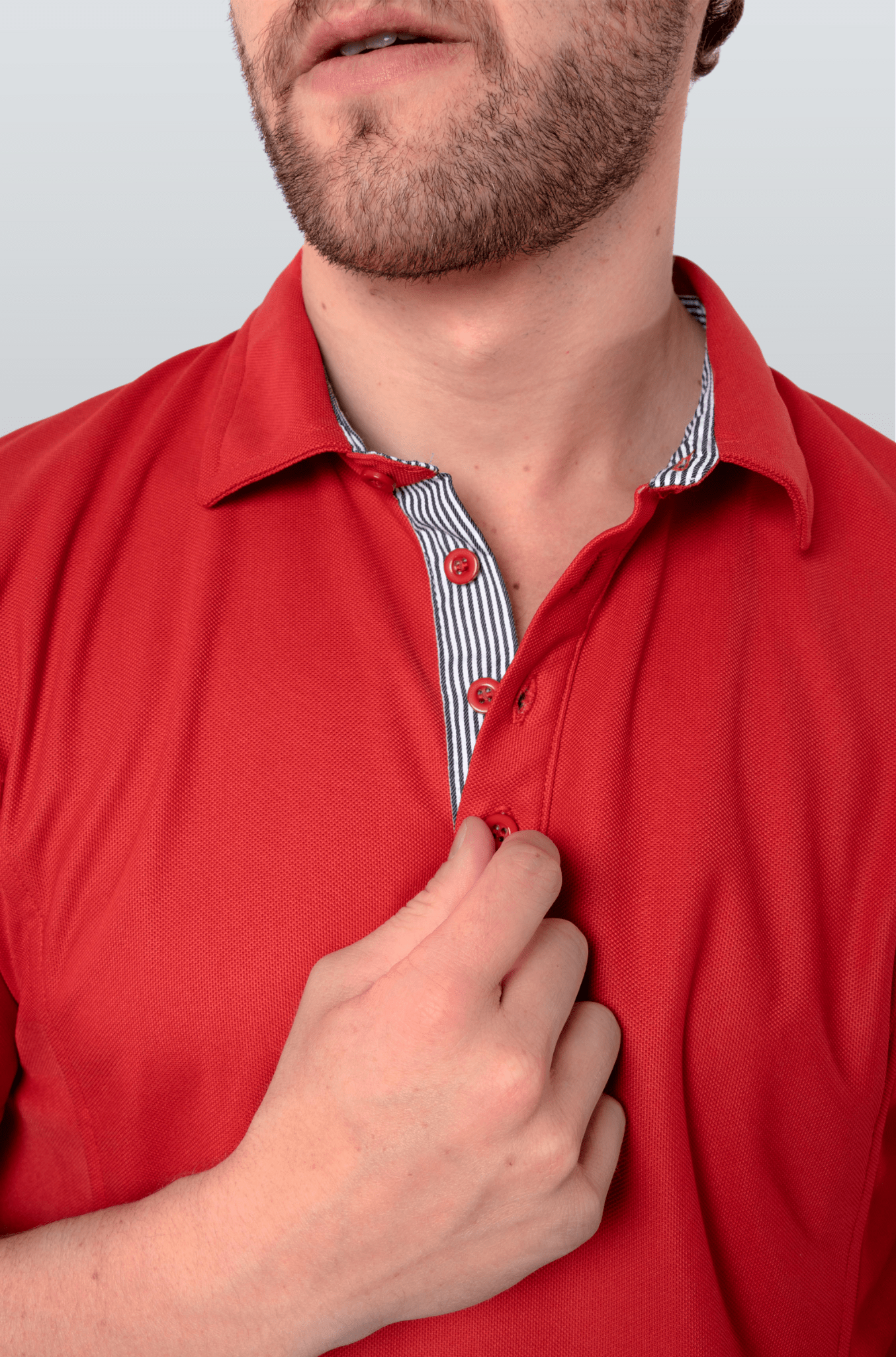 PLAYERA POLO HILO DE PET BILBAO HOMBRE #Color_Rojo