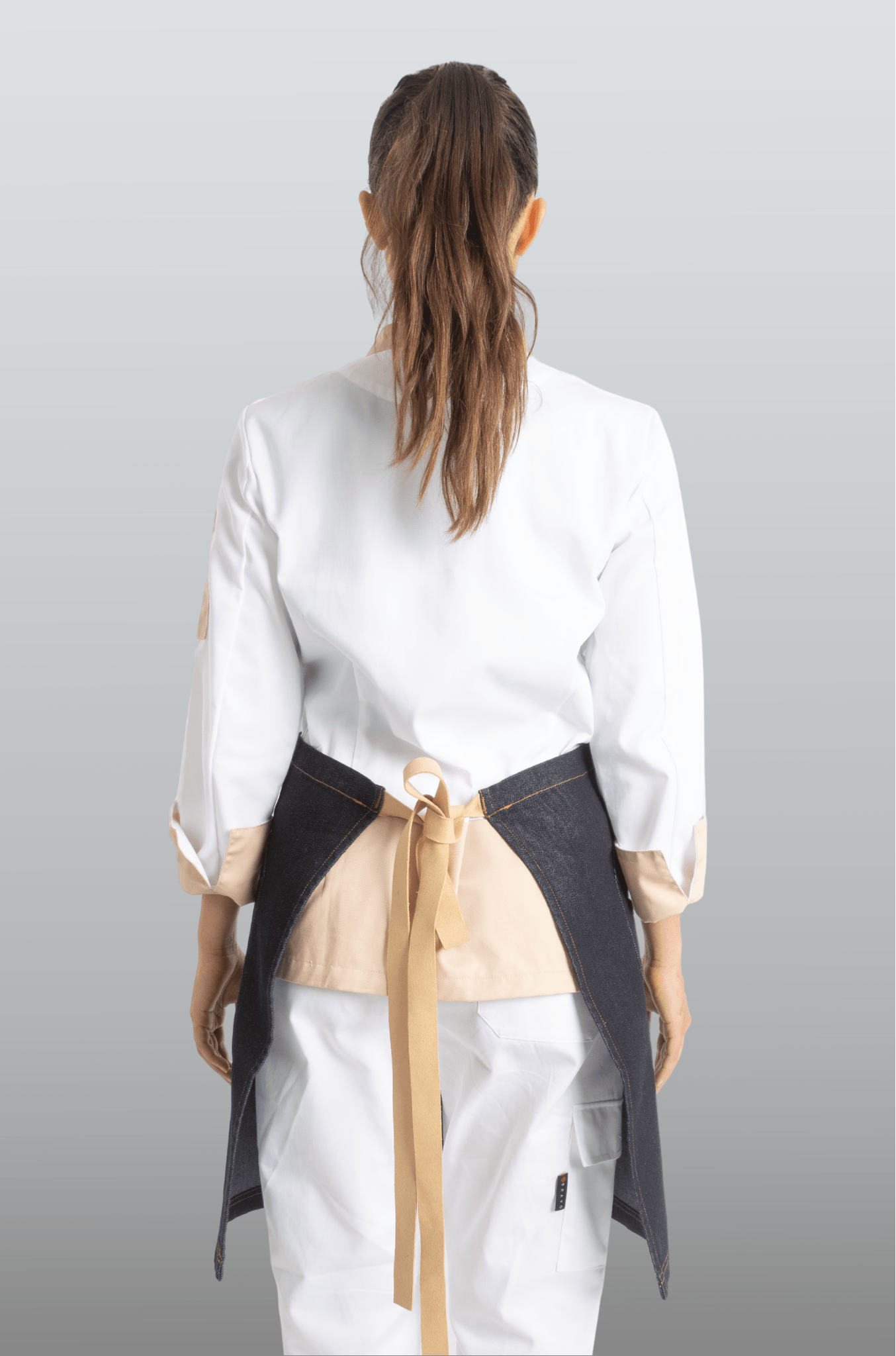 MEDIO MANDIL PARA MESERO OVIEDO UNISEX