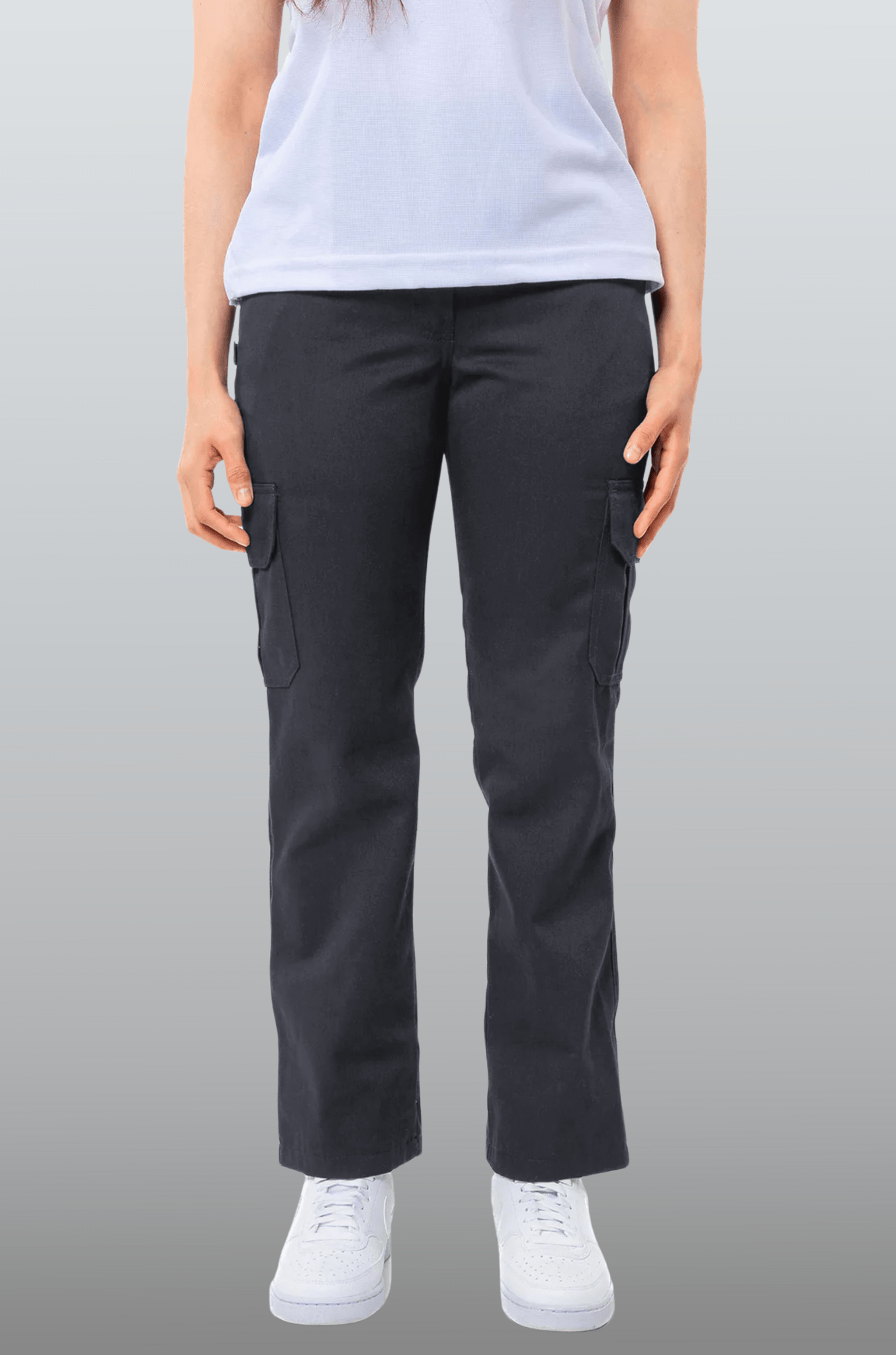PANTALÓN DE TRABAJO TIPO CARGO TORONTO MUJER #Color_Gris