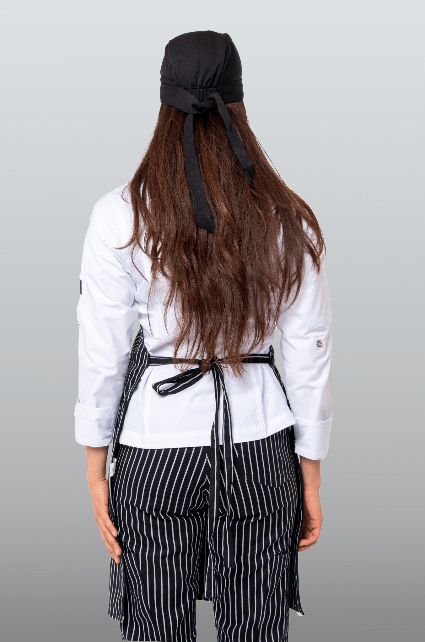 MANDIL RAYAS BURDEOS