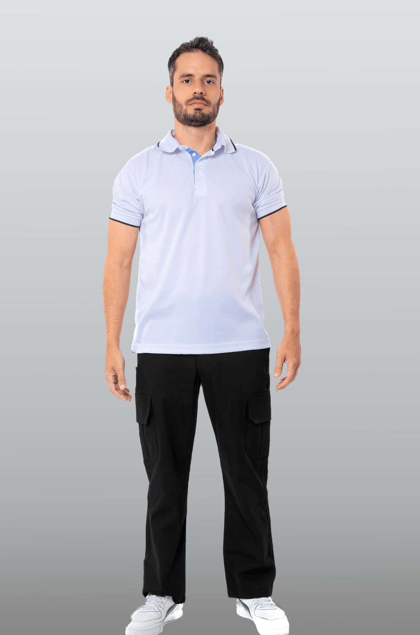 PANTALÓN DE TRABAJO TIPO CARGO TORONTO HOMBRE #Color_Negro