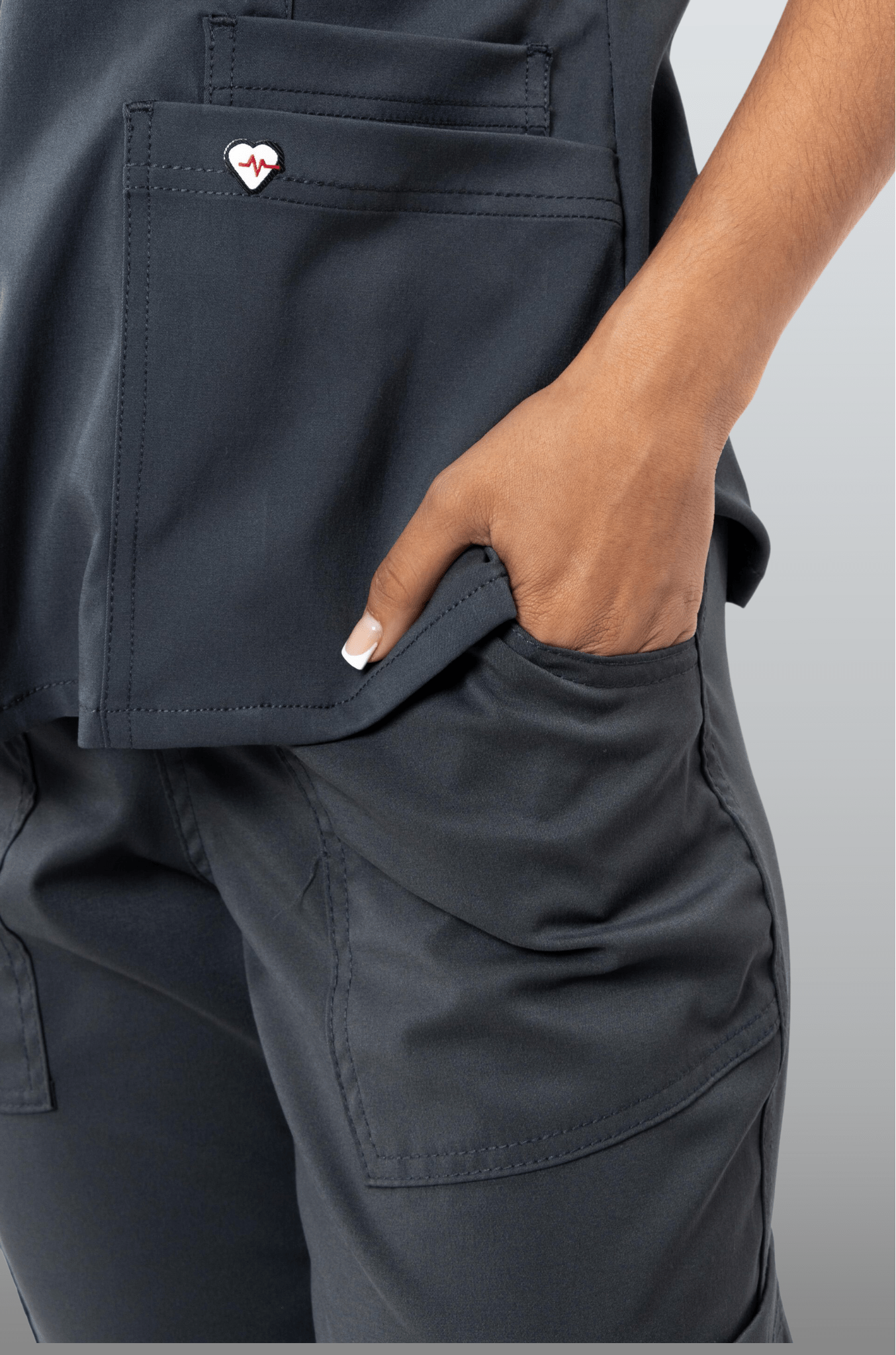 PANTALÓN MÉDICO JOGGER PARA SCRUB ATENAS MUJER #Color_Gris