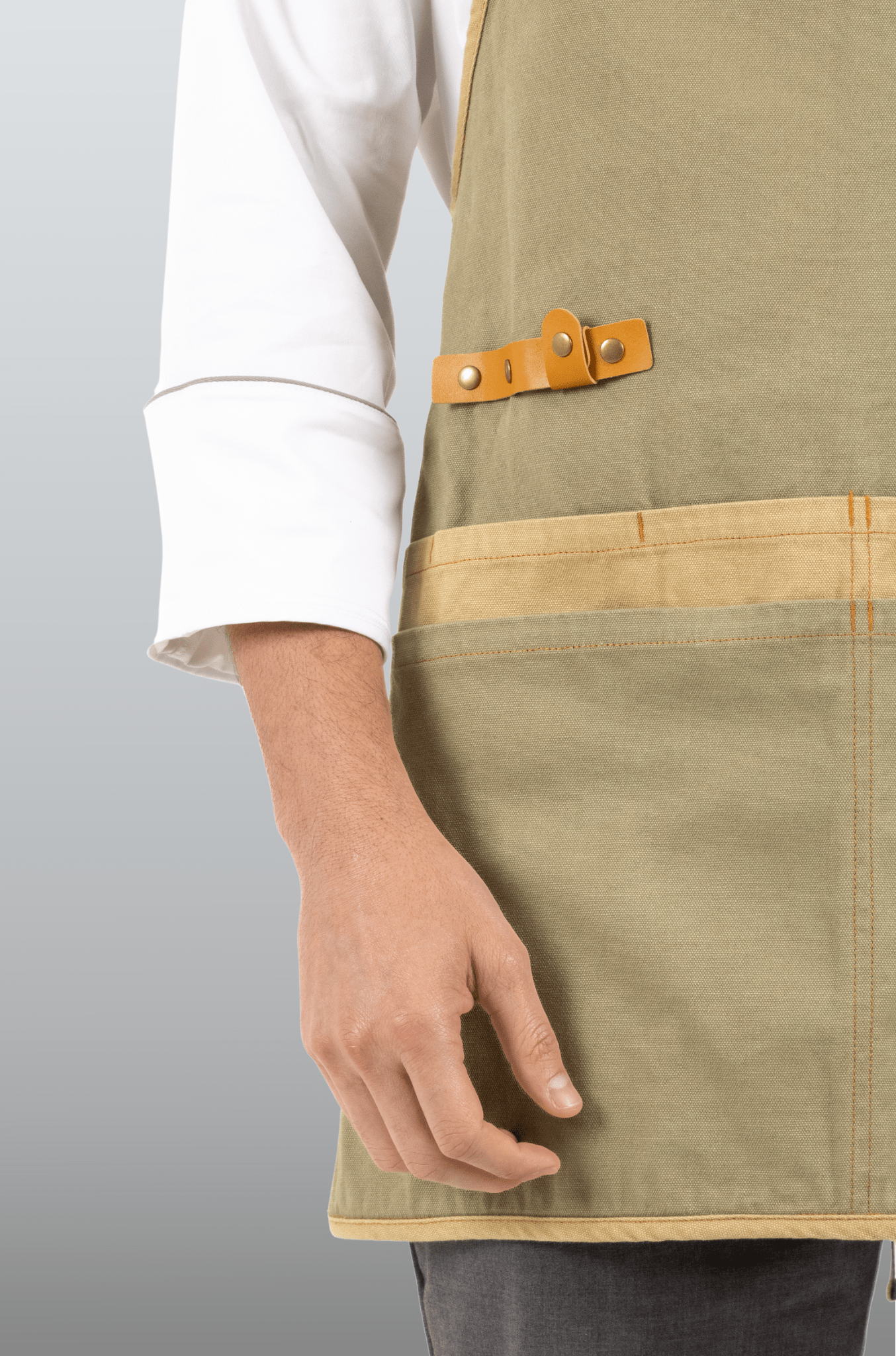 MANDIL SANTIAGO PETO VERDE UNISEX